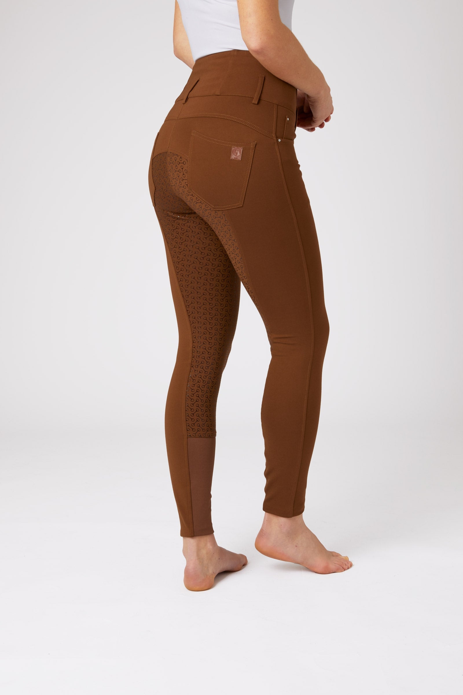 Horze Tara Damen Reithose mit Silikonvollbesatz und hohem Bund Womens Breeches