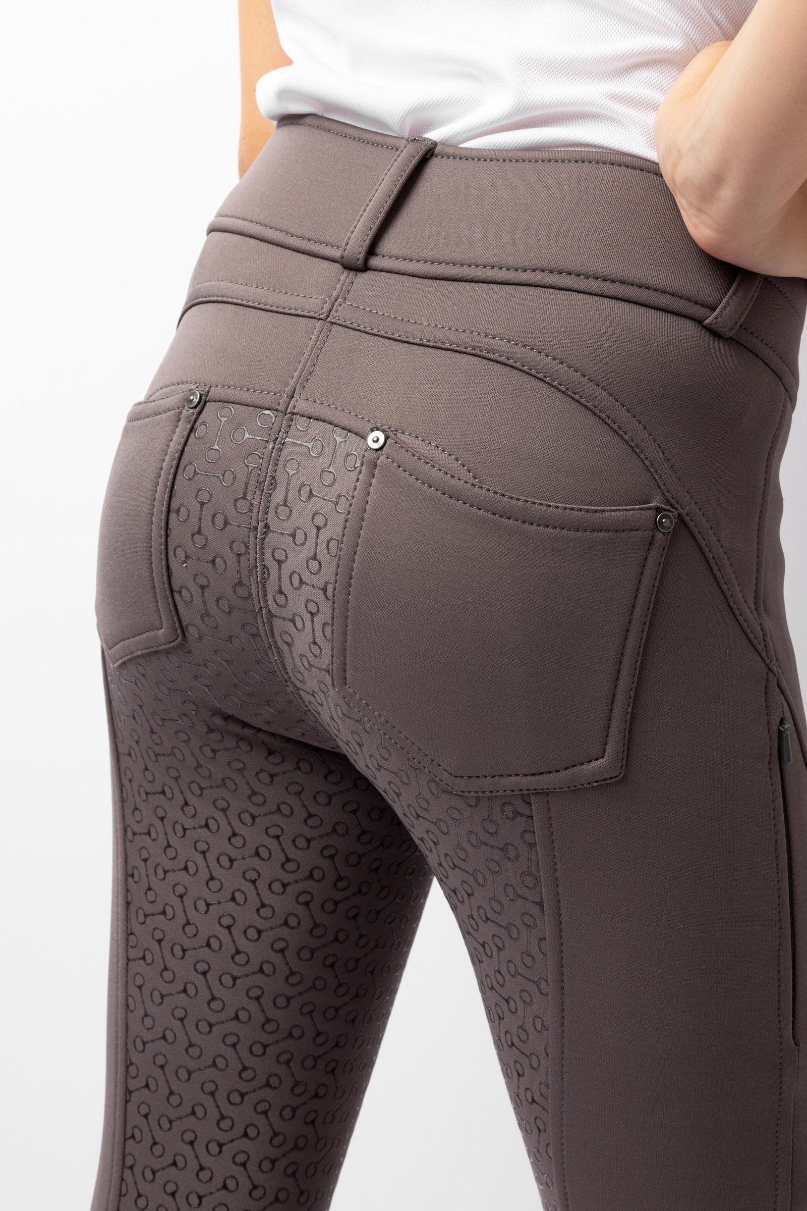 Horze Rhea Kids´ Thermo Fullgrip Breeches with Hip Pockets Kids Apparel