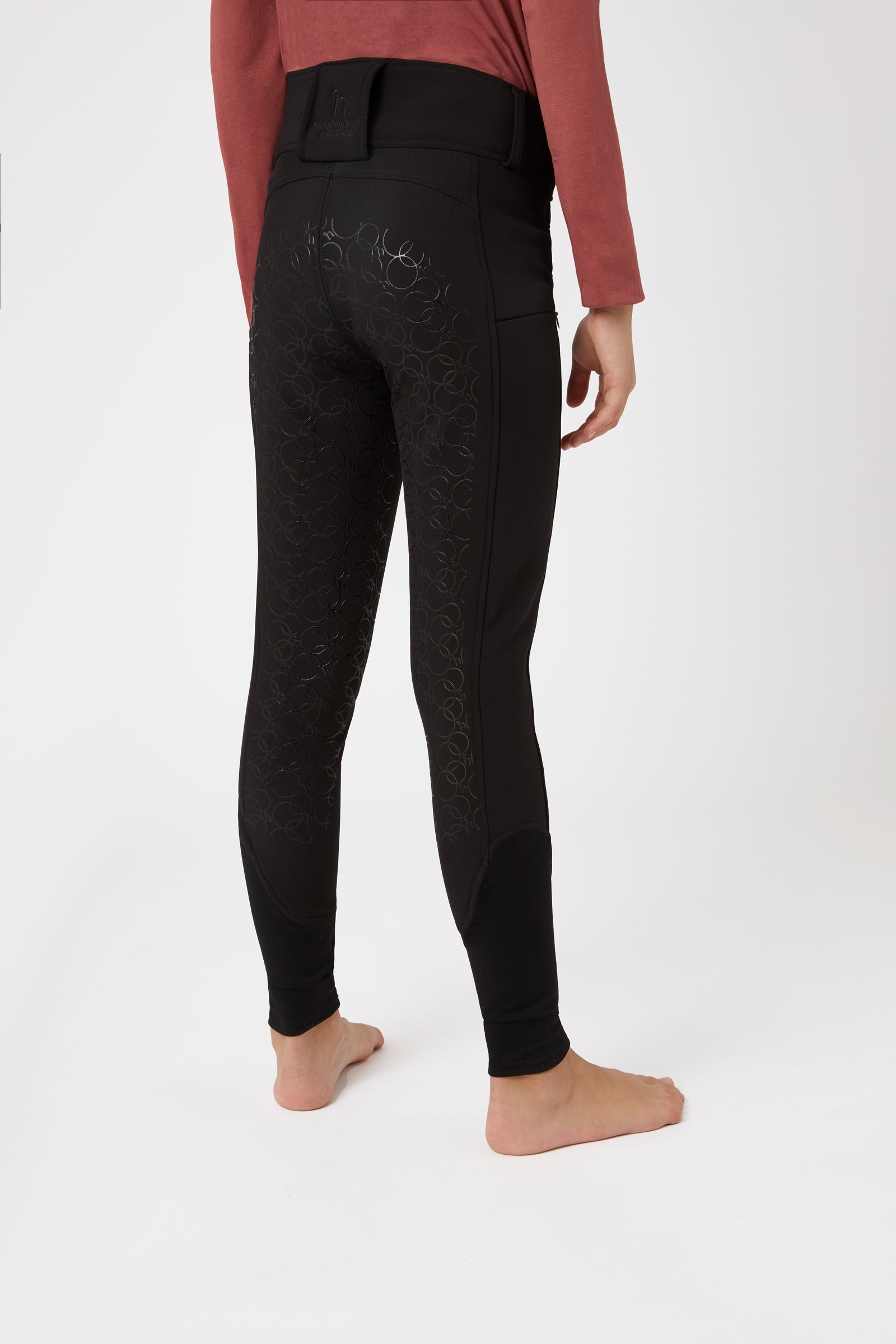 Horze Leighton Teens Thermo Vollbesatzreithose Kinder Reitbekleidung