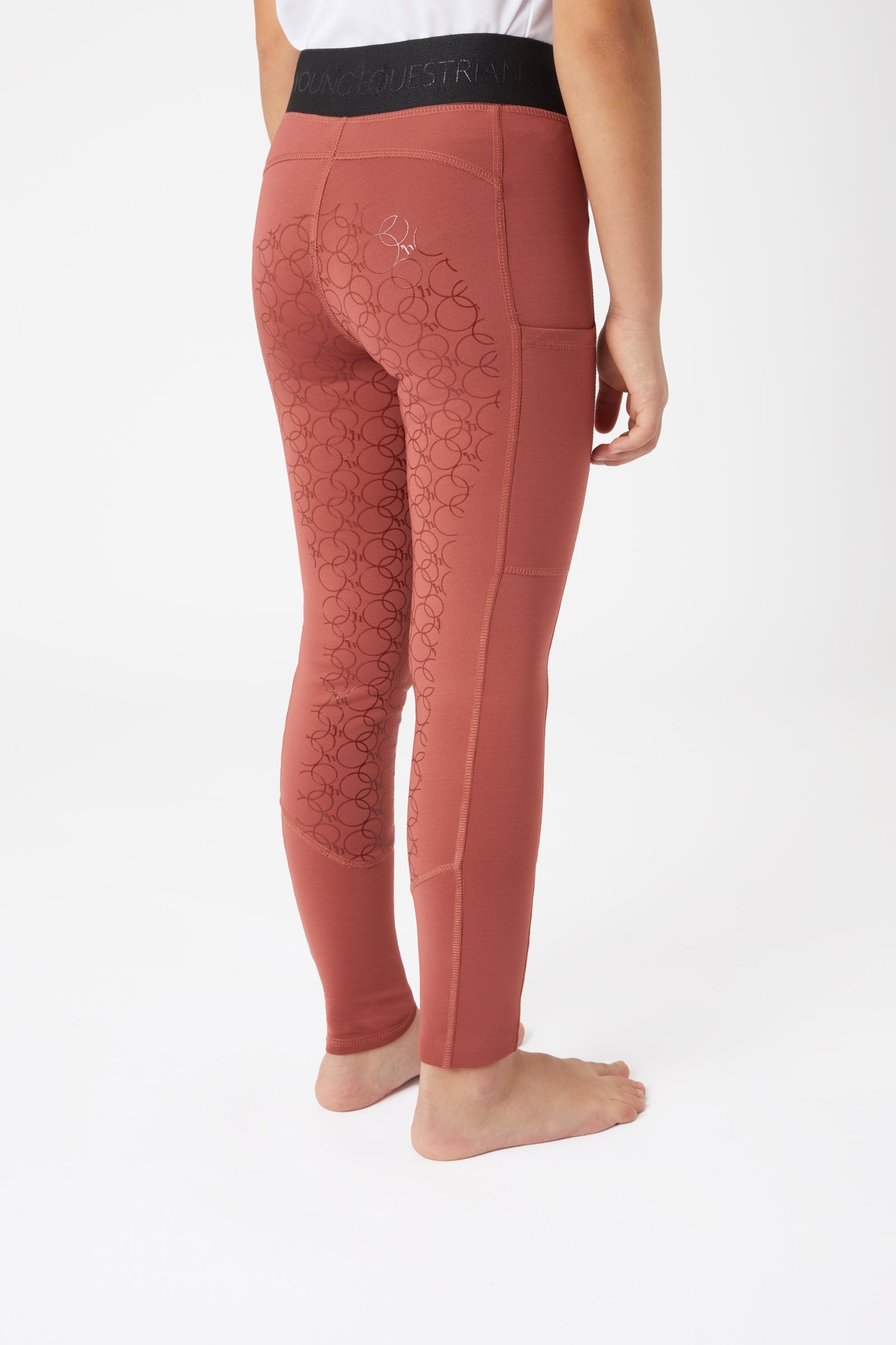 Horze Leighton Teens Vollbesatzreitleggings mit Silikongrip und warmem Futter Kinder Reitbekleidung