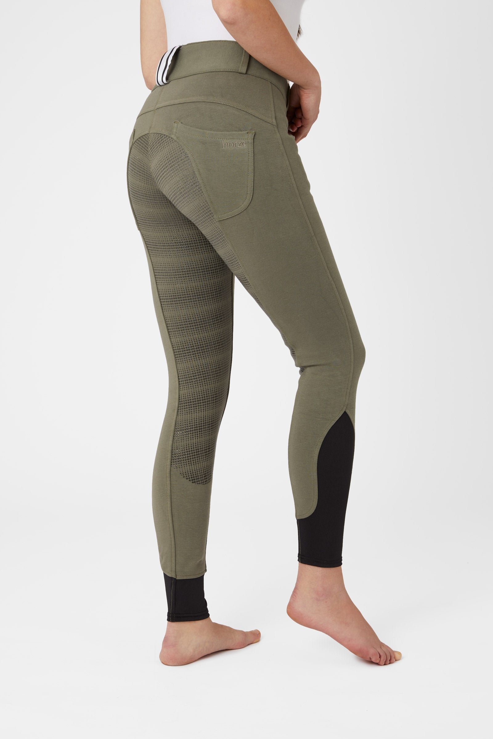 Horze Damen Vollbesatzreithose mit Gürtelschlaufendetail Womens Breeches