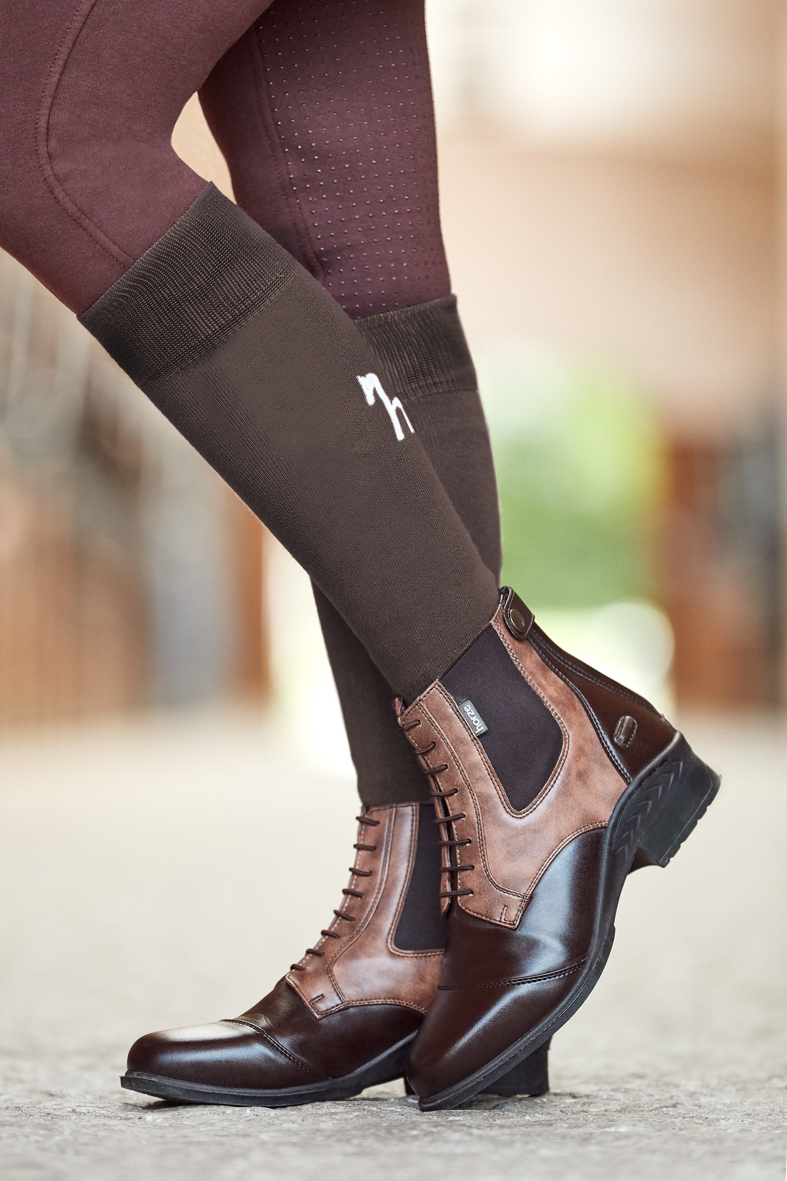 Horze Kilkenny Women's Two-Toned Jodhpur Boots Riding Boots & Riding Shoes