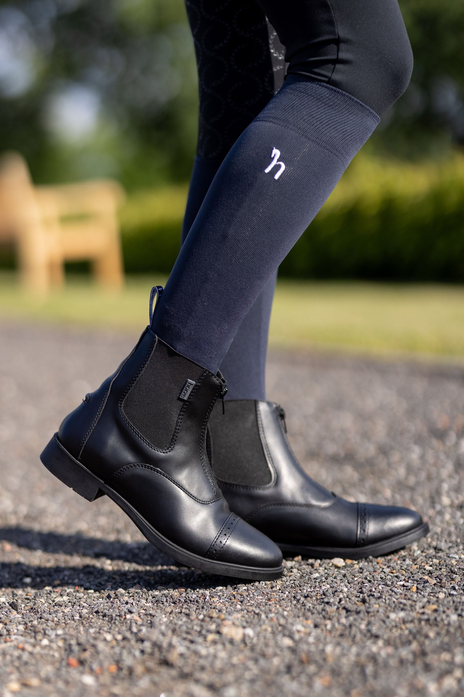 Horze Wexford Women's Front-Zip Jodhpur Boots Riding Boots & Riding Shoes