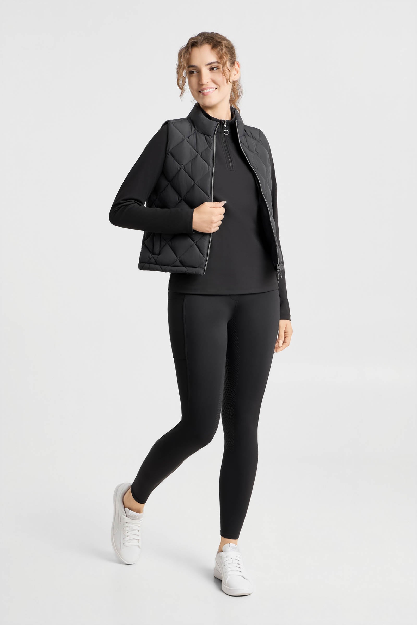 Horze Lynden Women's Cropped Padded Vest Women’s Riding Clothing