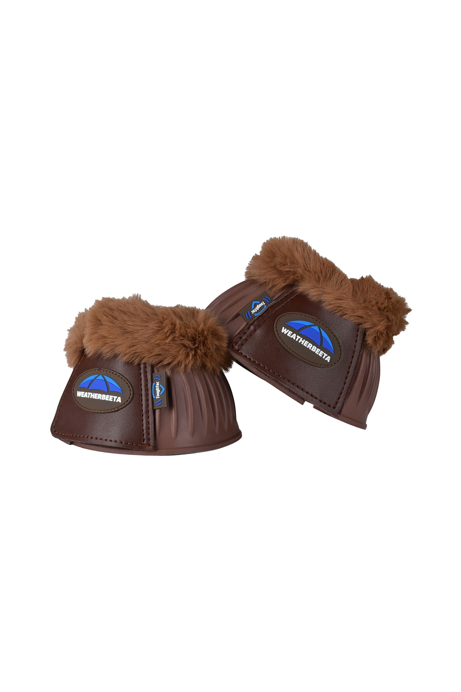 Weatherbeeta Tough-Tec Prime Fleece Trim Rubber Bell Boots Leg & Hoof Protection