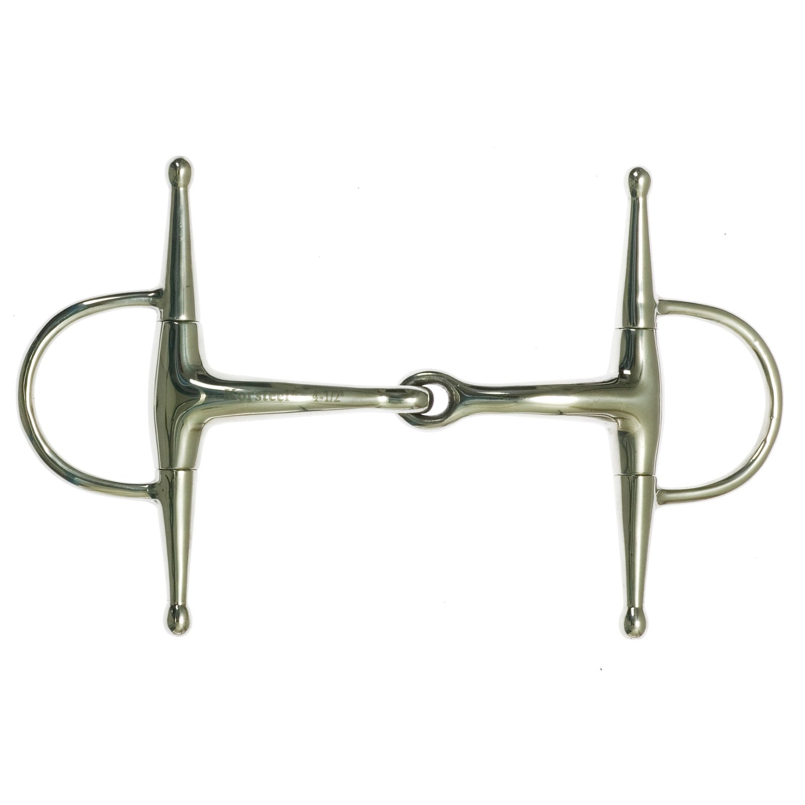 Korsteel Stainless Steel Jointed Full Cheek Snaffle Bit Gebisse