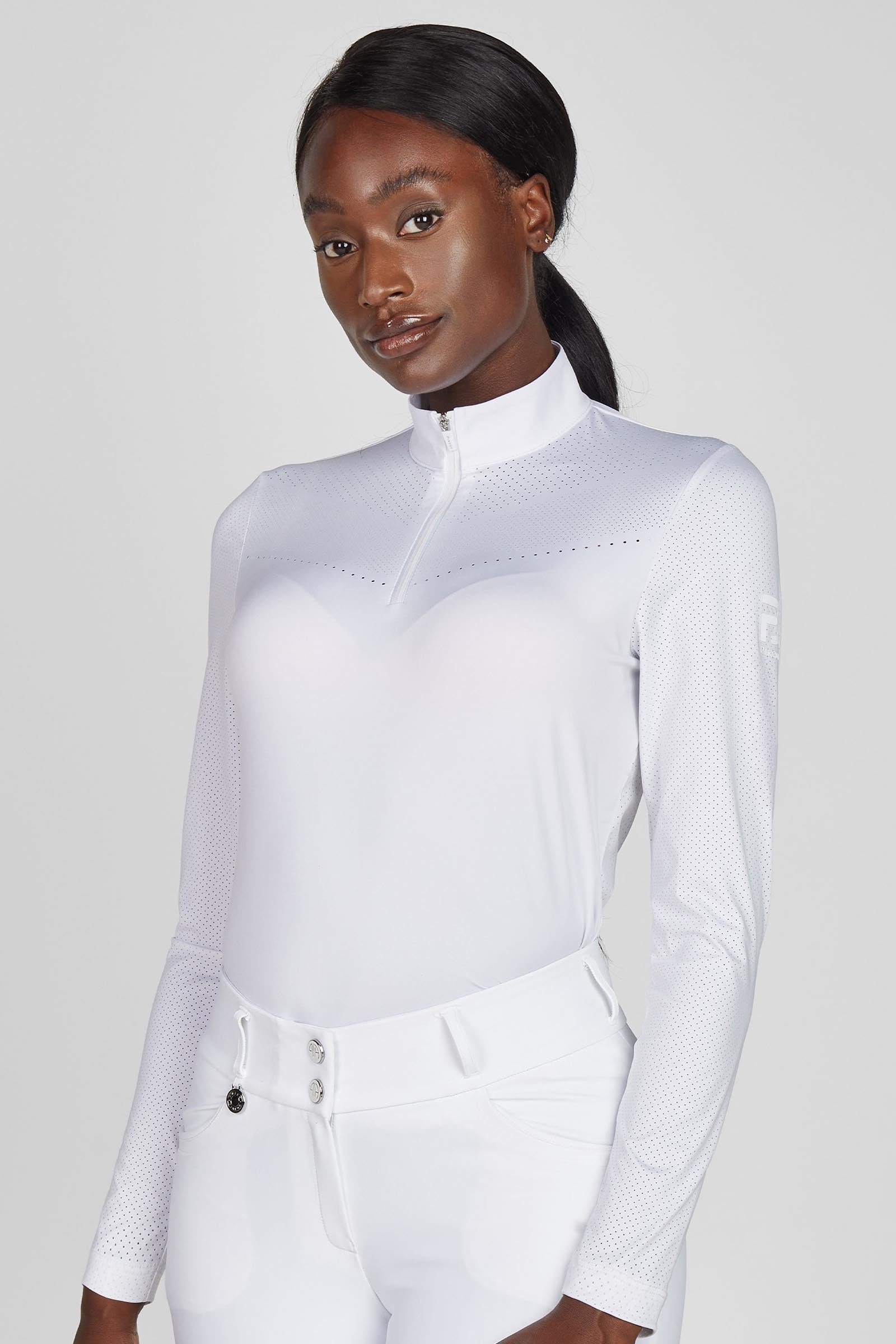 Pikeur Damen Laser-Cut Langarmshirt Damen Reitbekleidung