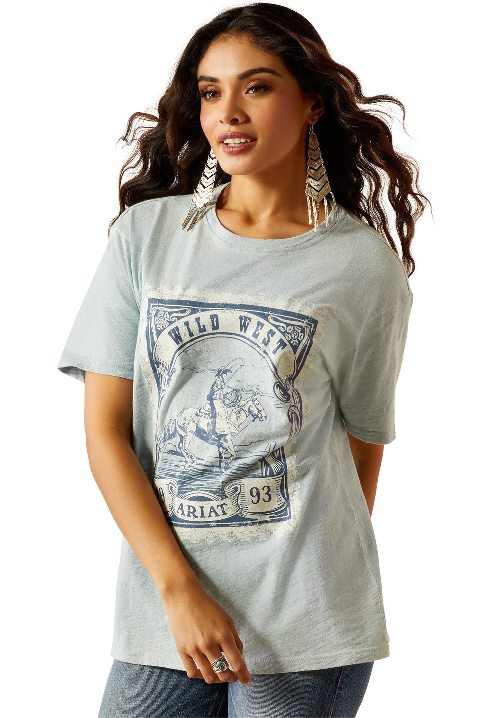 Ariat Wild West Stamp Damen T-Shirt Damen Reitbekleidung