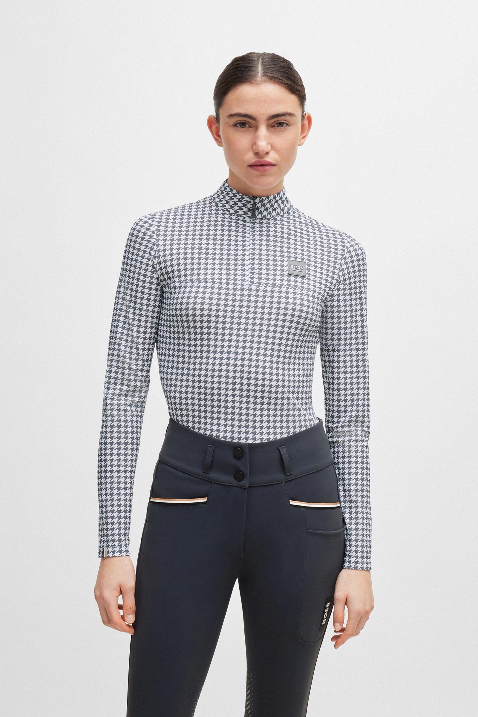 Boss Rachel Training Shirt Houndstooth Women’s Riding Clothing