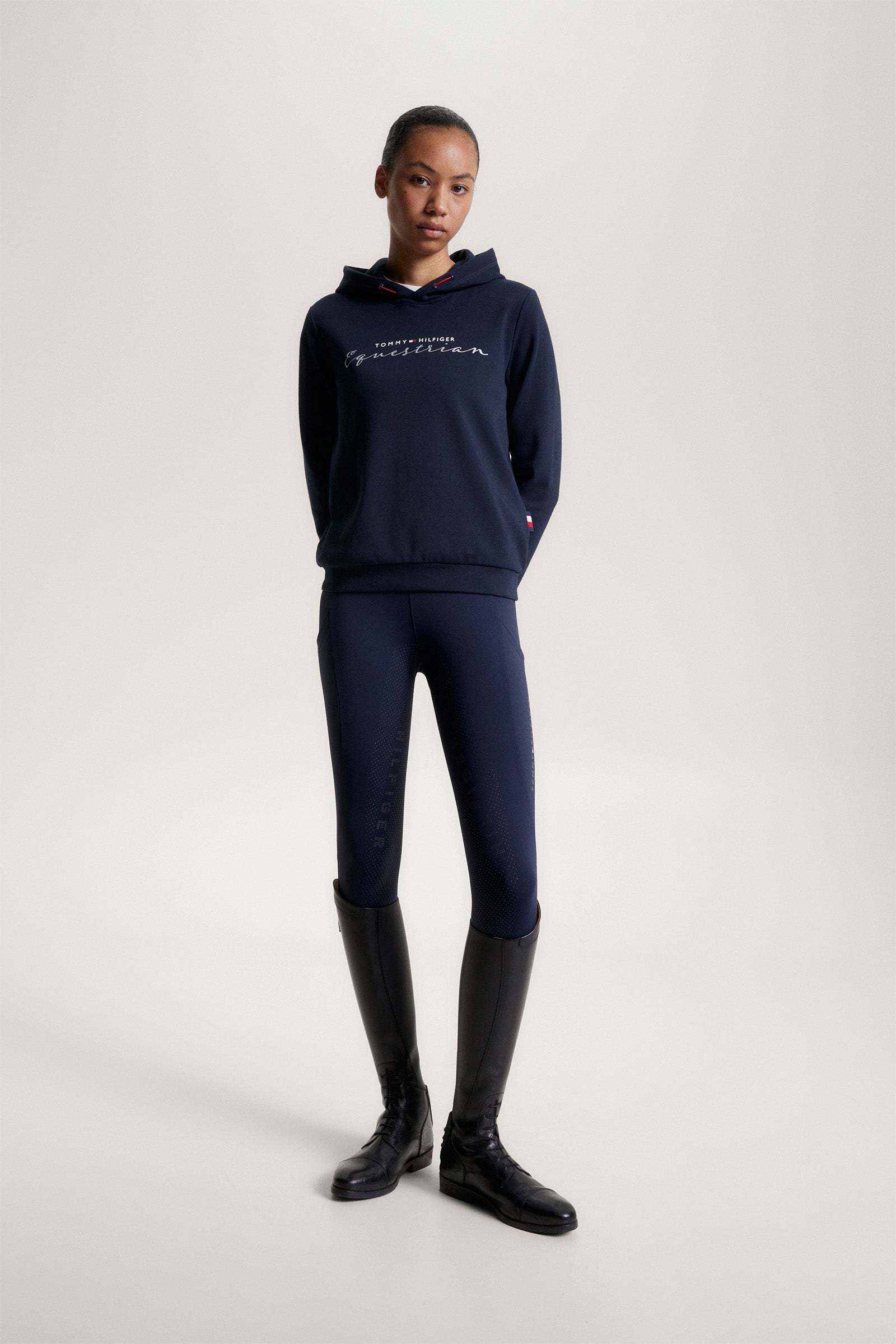 Tommy Hilfiger Equestrian Metallic Logo Women's Graphic Hoodie Women’s Riding Clothing