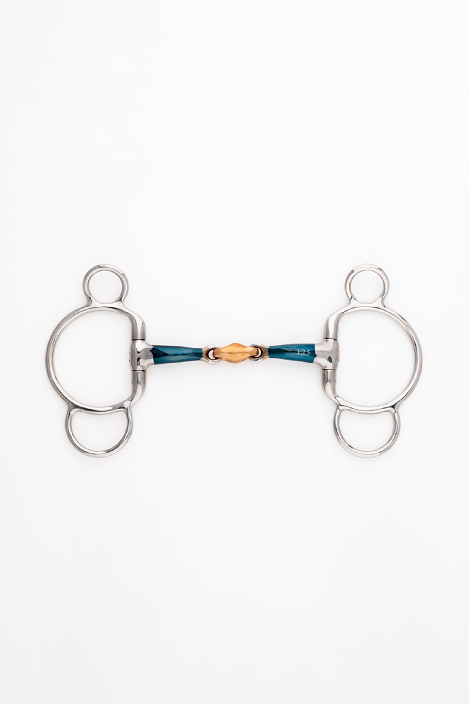 Kavalkade ergonomisches 3-Ring-Gebiss, doppelt gebrochen, Lock-Up, 14 mm Gebisse