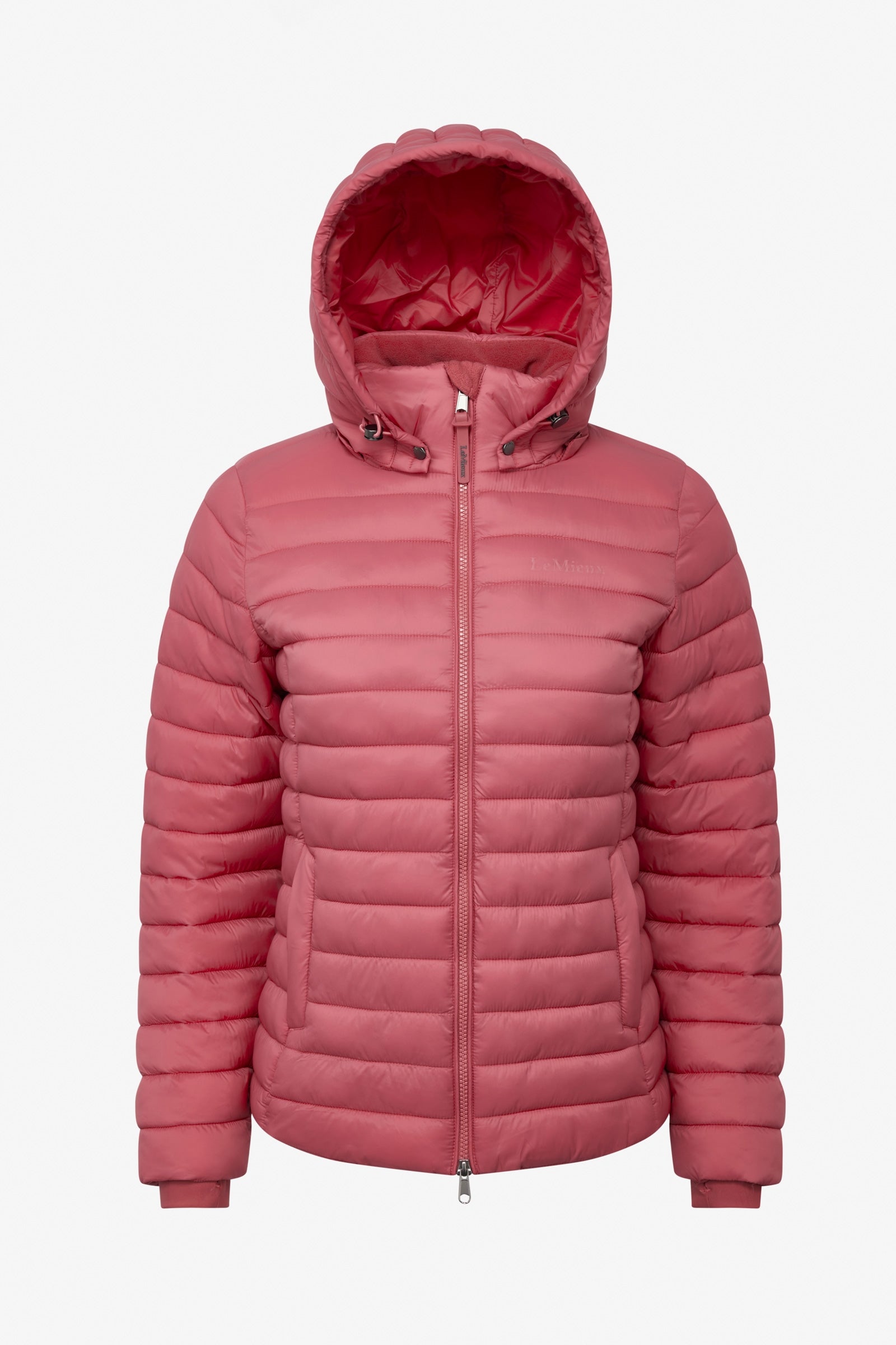 LeMieux Rose Damen-Steppjacke mit Kapuze Damen Reitbekleidung
