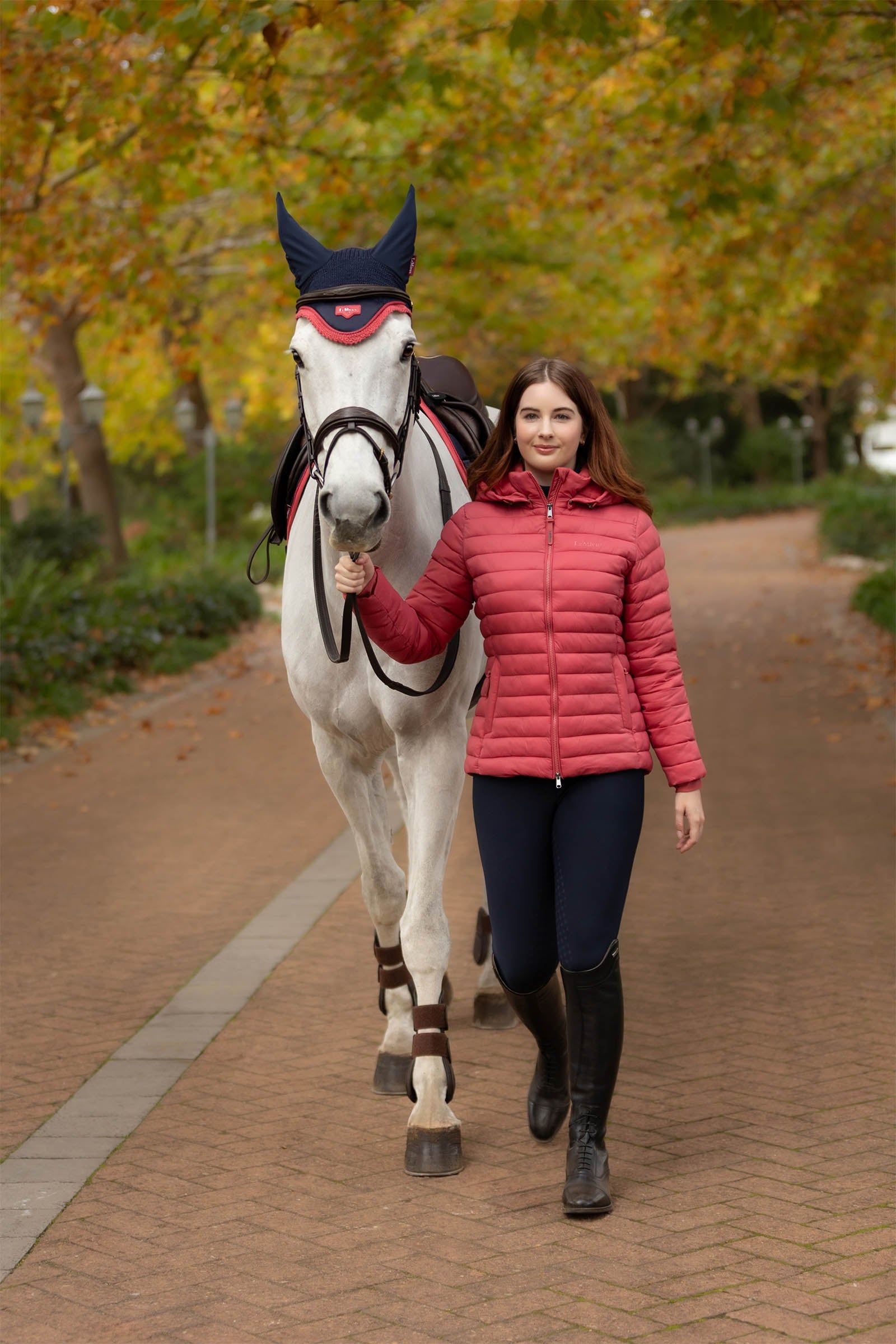 LeMieux Rose Women´s Hooded Puffer Jacket Women’s Riding Clothing
