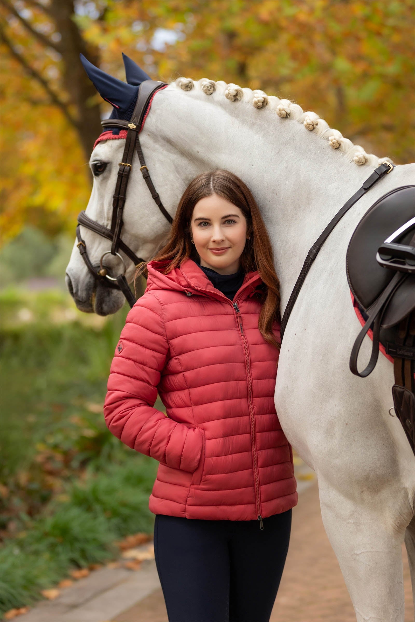 LeMieux Rose Women´s Hooded Puffer Jacket Women’s Riding Clothing