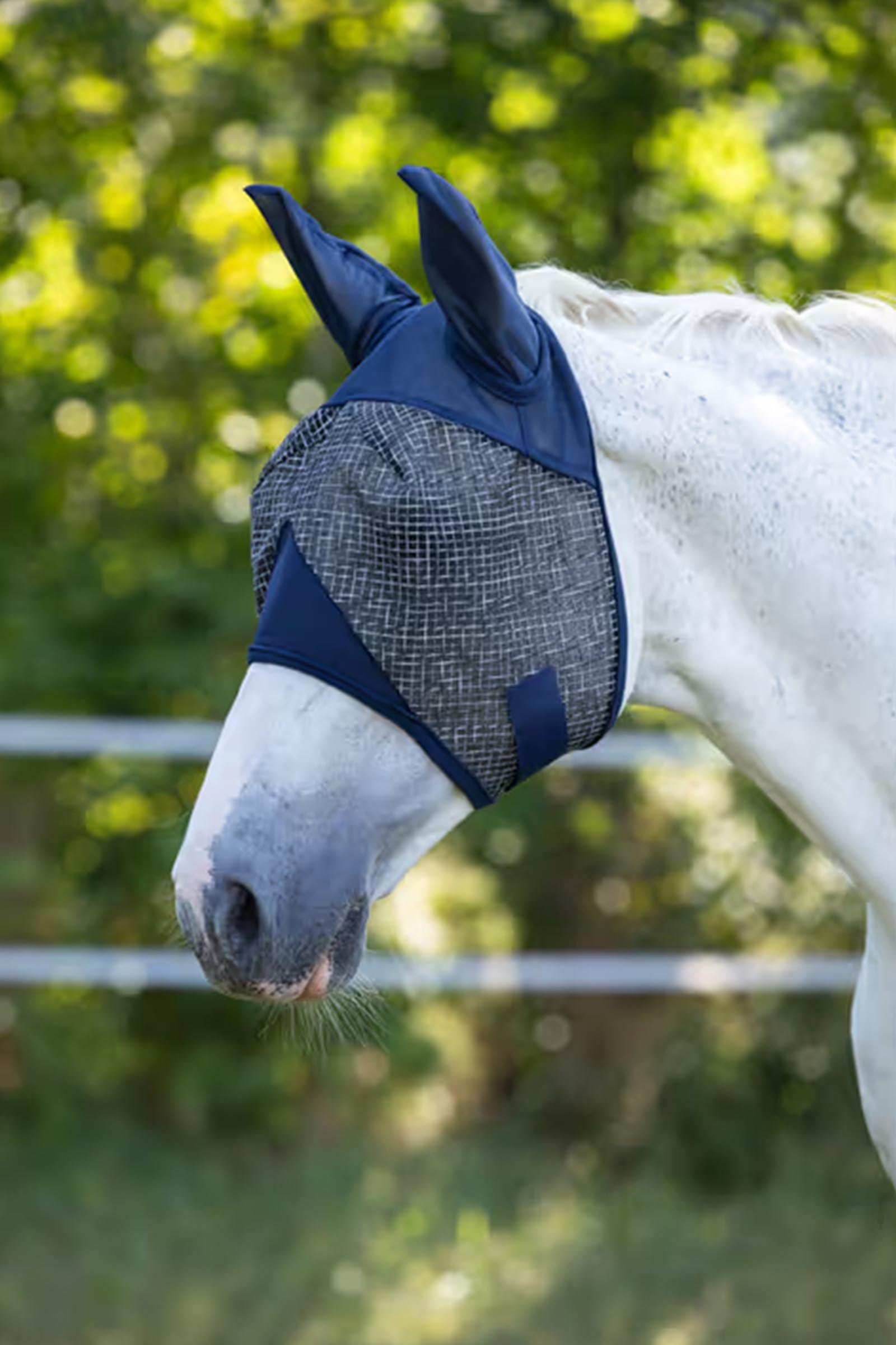 Covalliero Fly Mask With Ears, UV Filter Antifly Protection for Horses