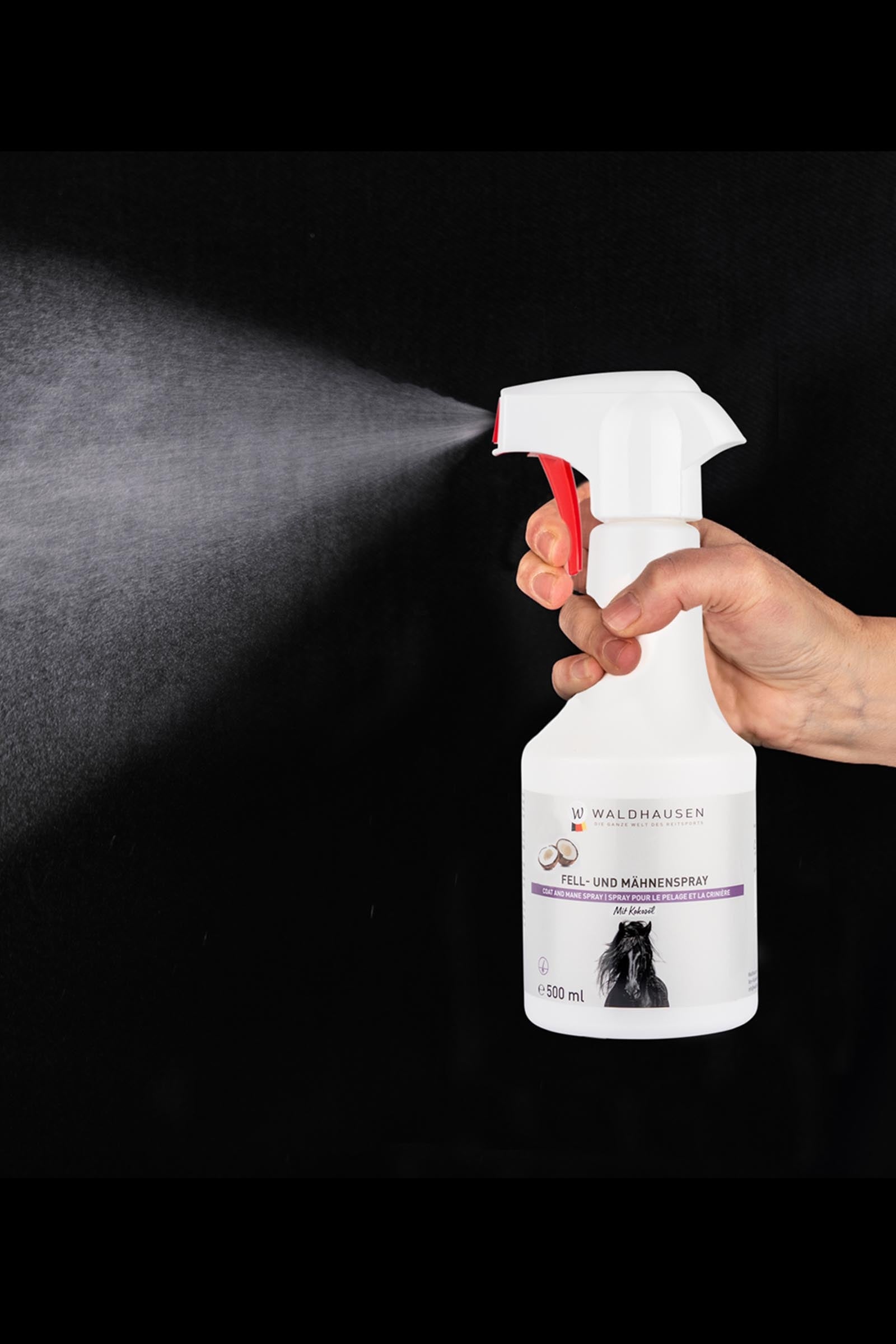 Waldhausen Coat & Mane Spray With Coconut Oil, 500 ml Horse Health Care