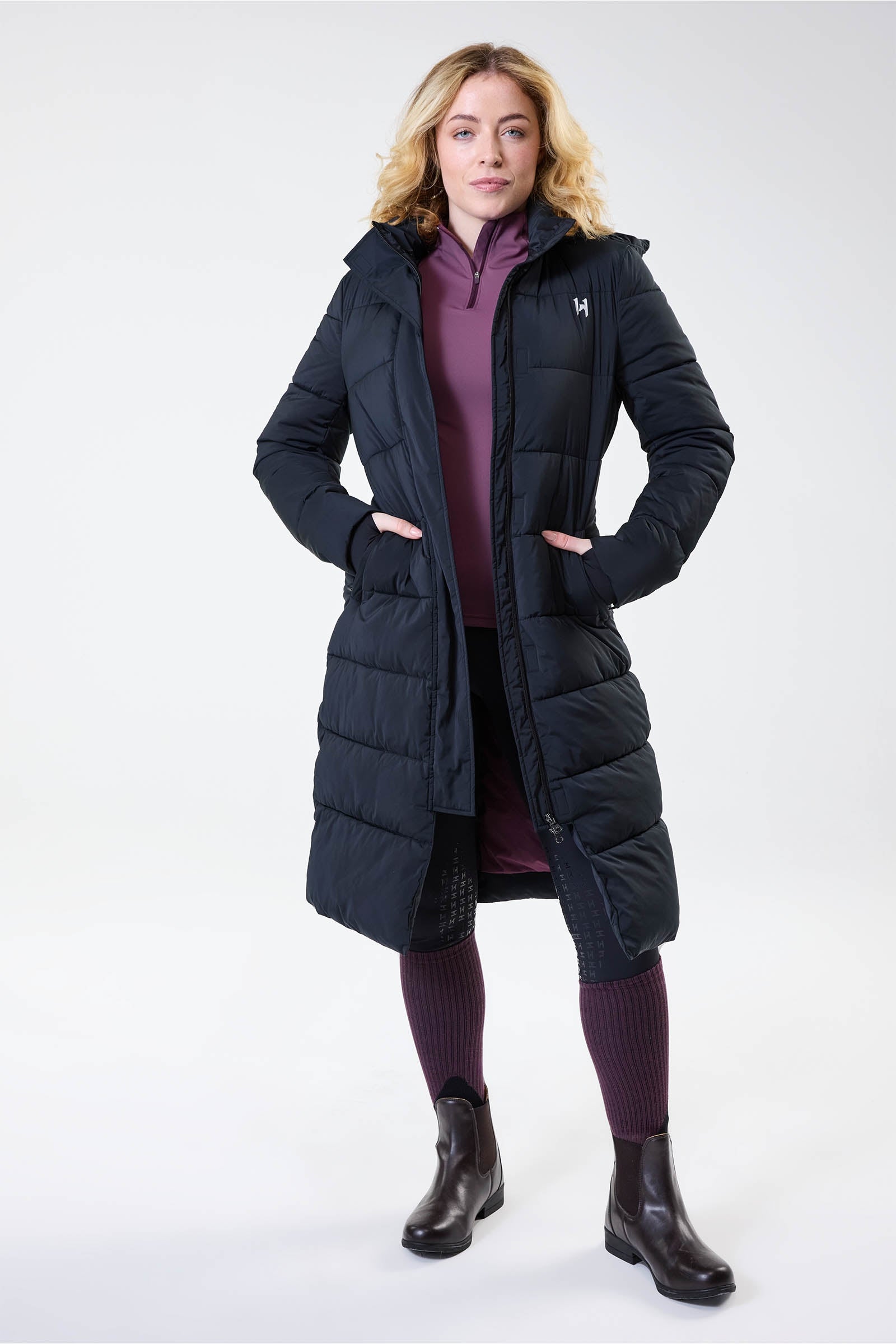 Horseware Verve langer wattierter Damenmantel Damen Reitbekleidung