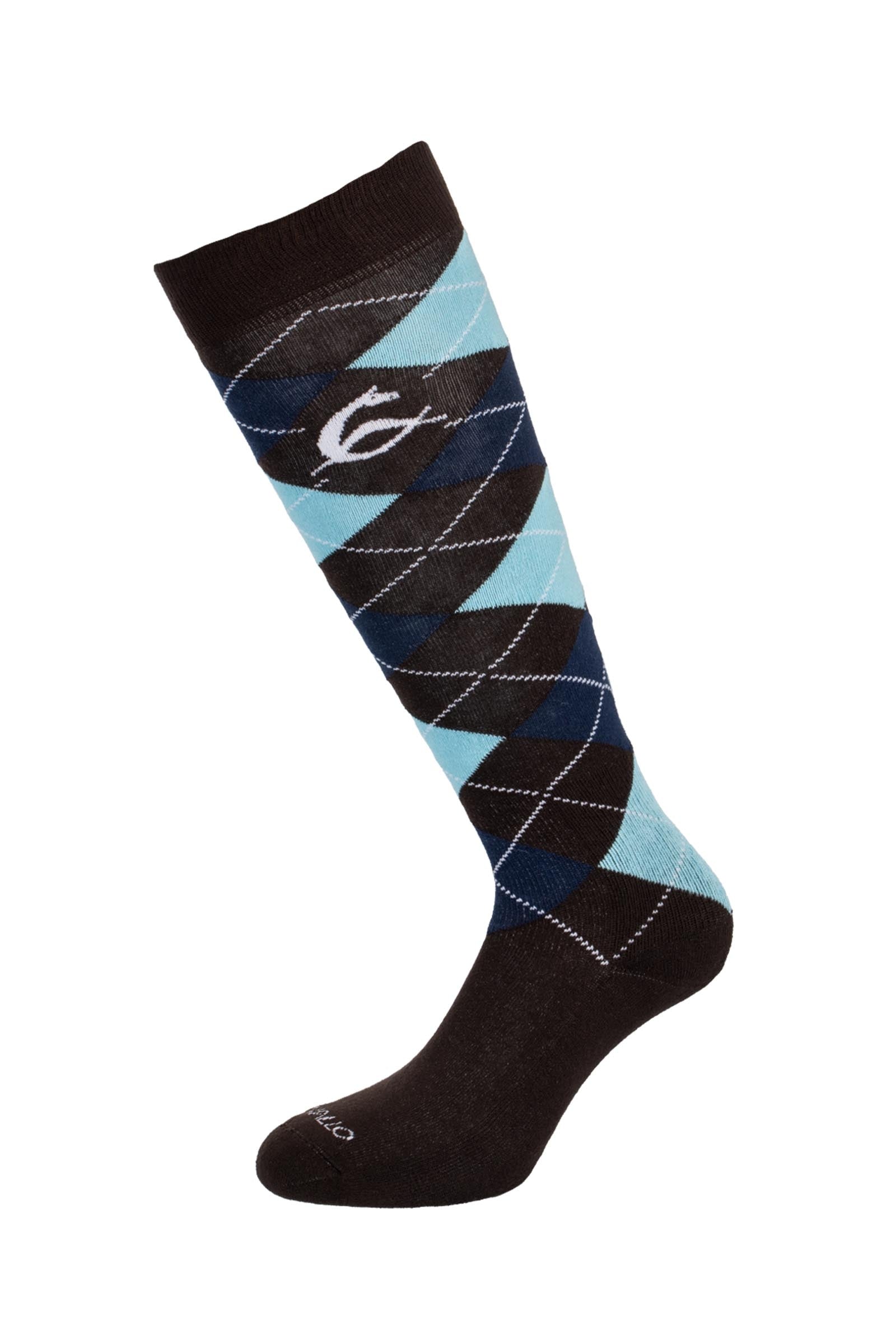 Acavallo Diamond Pattern Cotton Socks Kniestrümpfe & Reitsocken