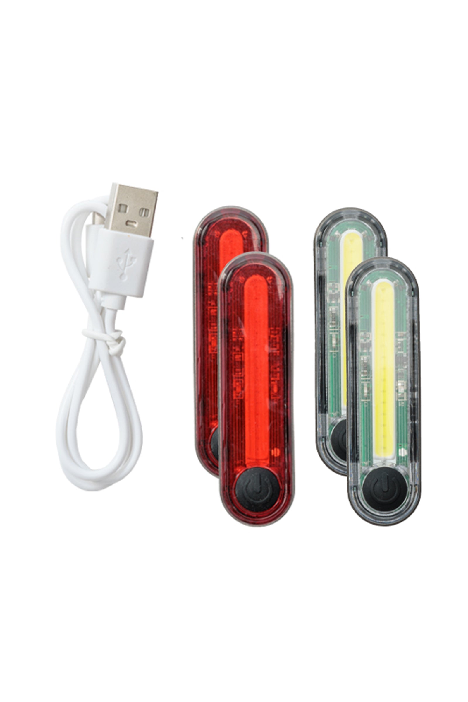 Kavalkade Horselight Beinmanschetten mit weißen und roten Leuchten (2 Stück) Reflective