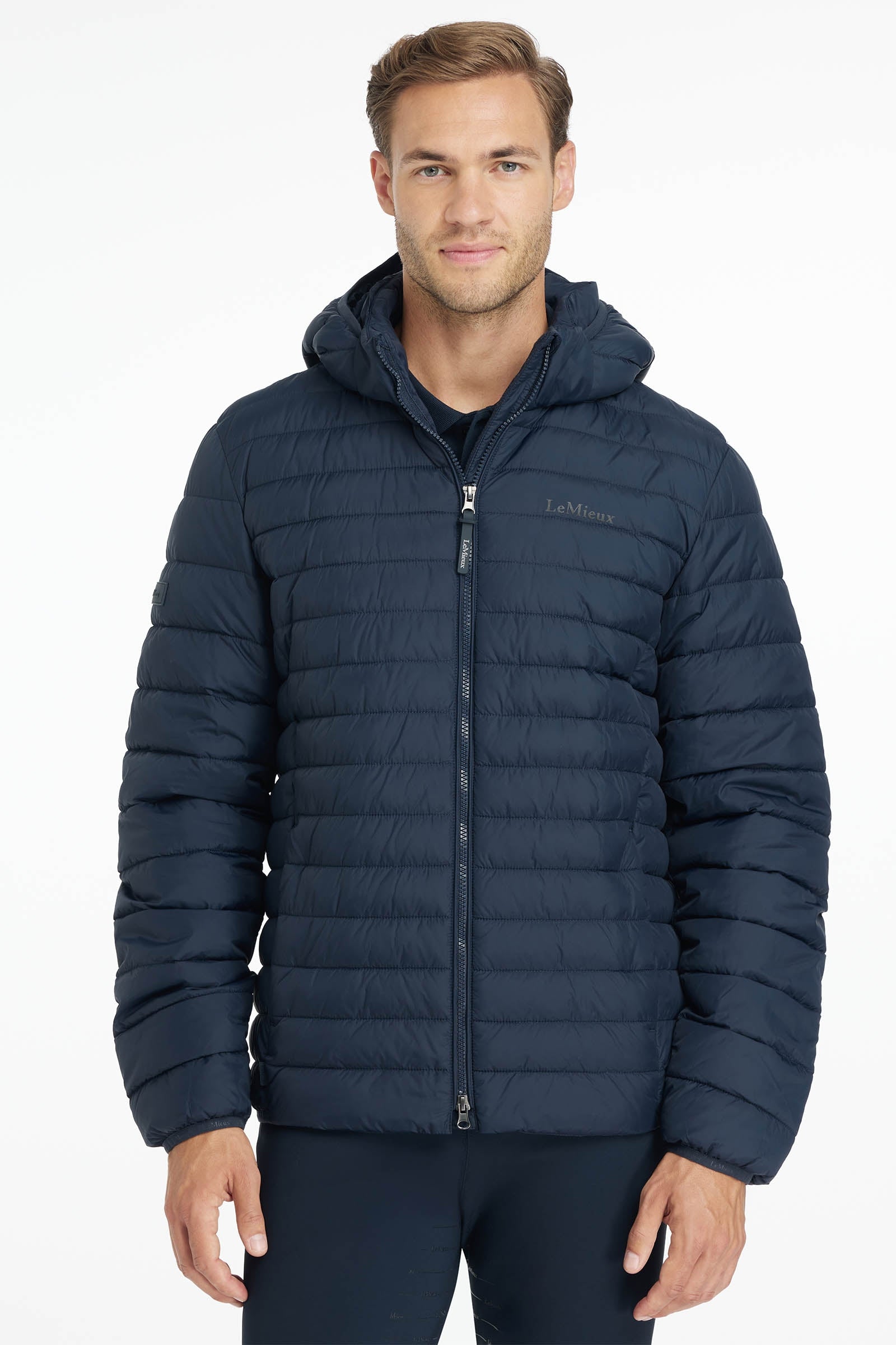 LeMieux Men`s Hooded Puffer Jacket Mens Riding Clothing