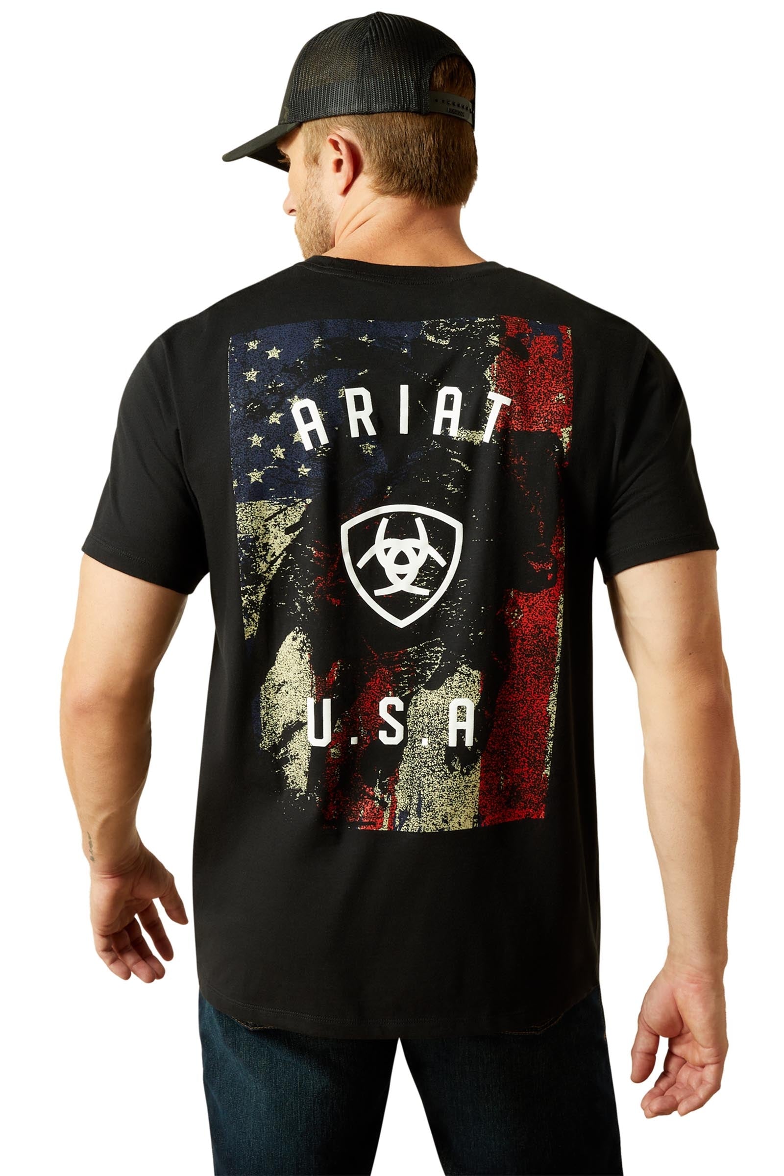 Ariat Faded Bull Herren T-Shirt Herren Reitbekleidung