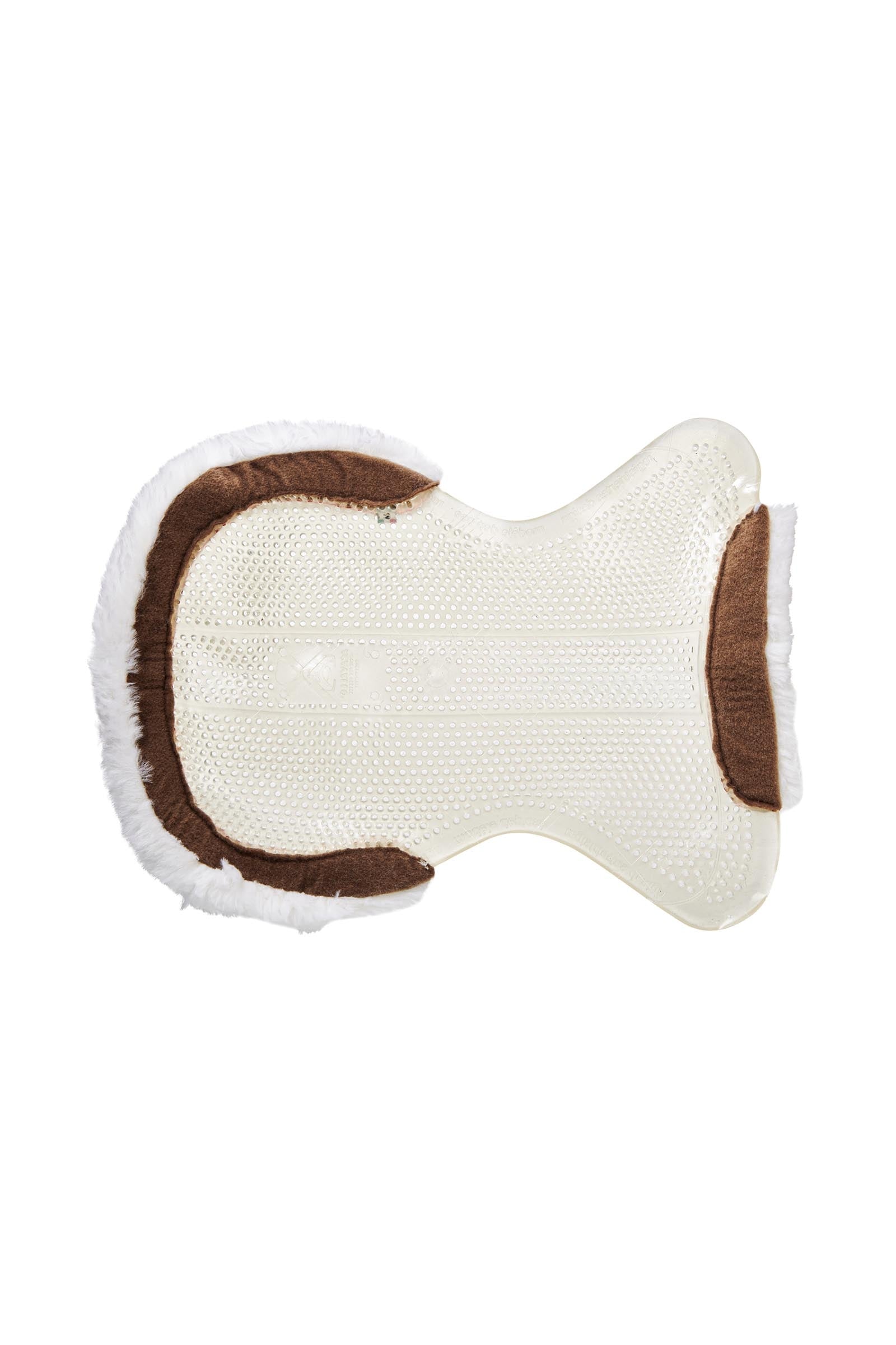 Acavallo Gel Non Slip Classic Pony With Sheepskin 1/2 Cut-Out Flat Saddle Pads