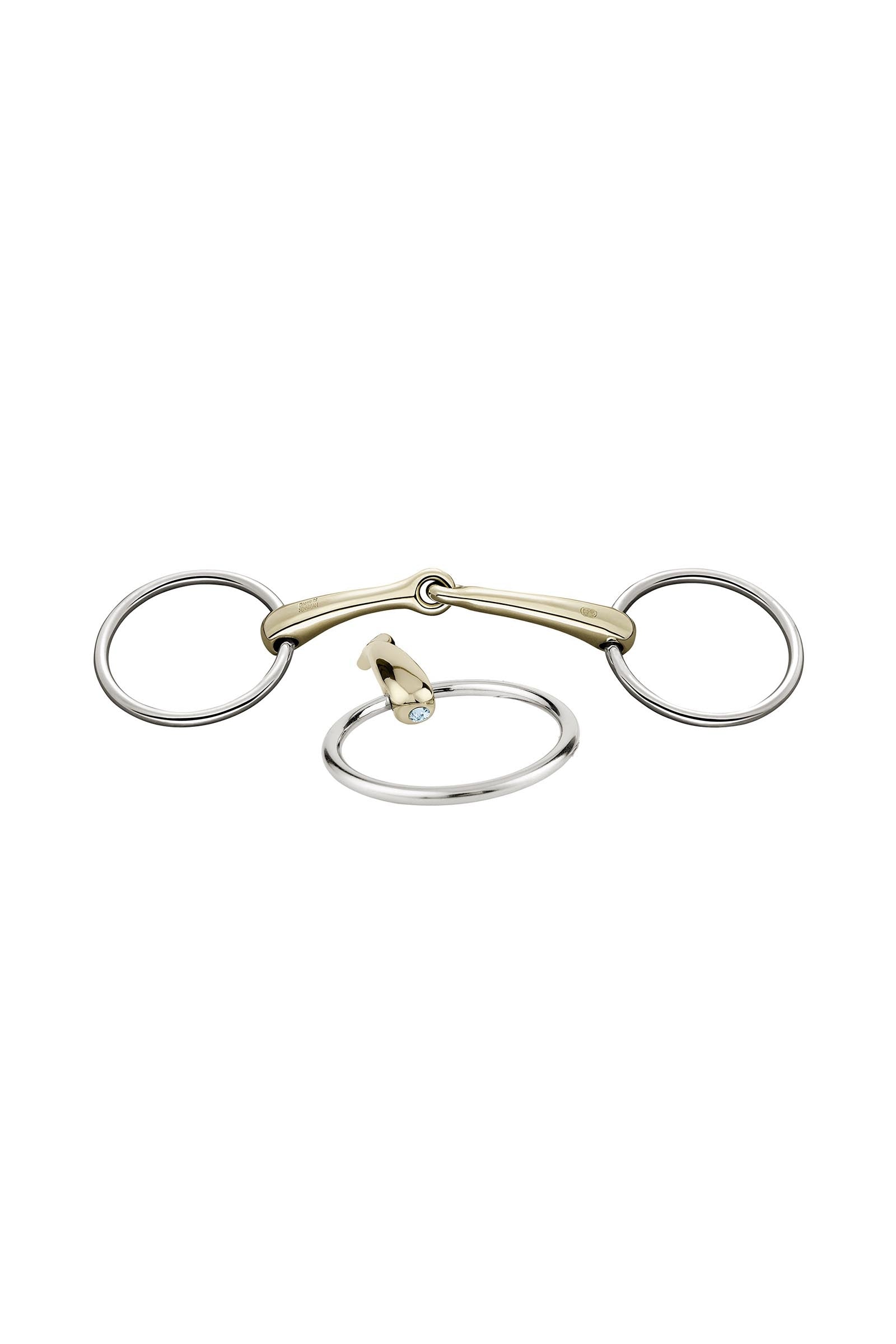 Sprenger Dynamic RS Loose Ring Snaffle Bit, Single Jt. 16mm, Sensogan, W. Crystal Horse Bits