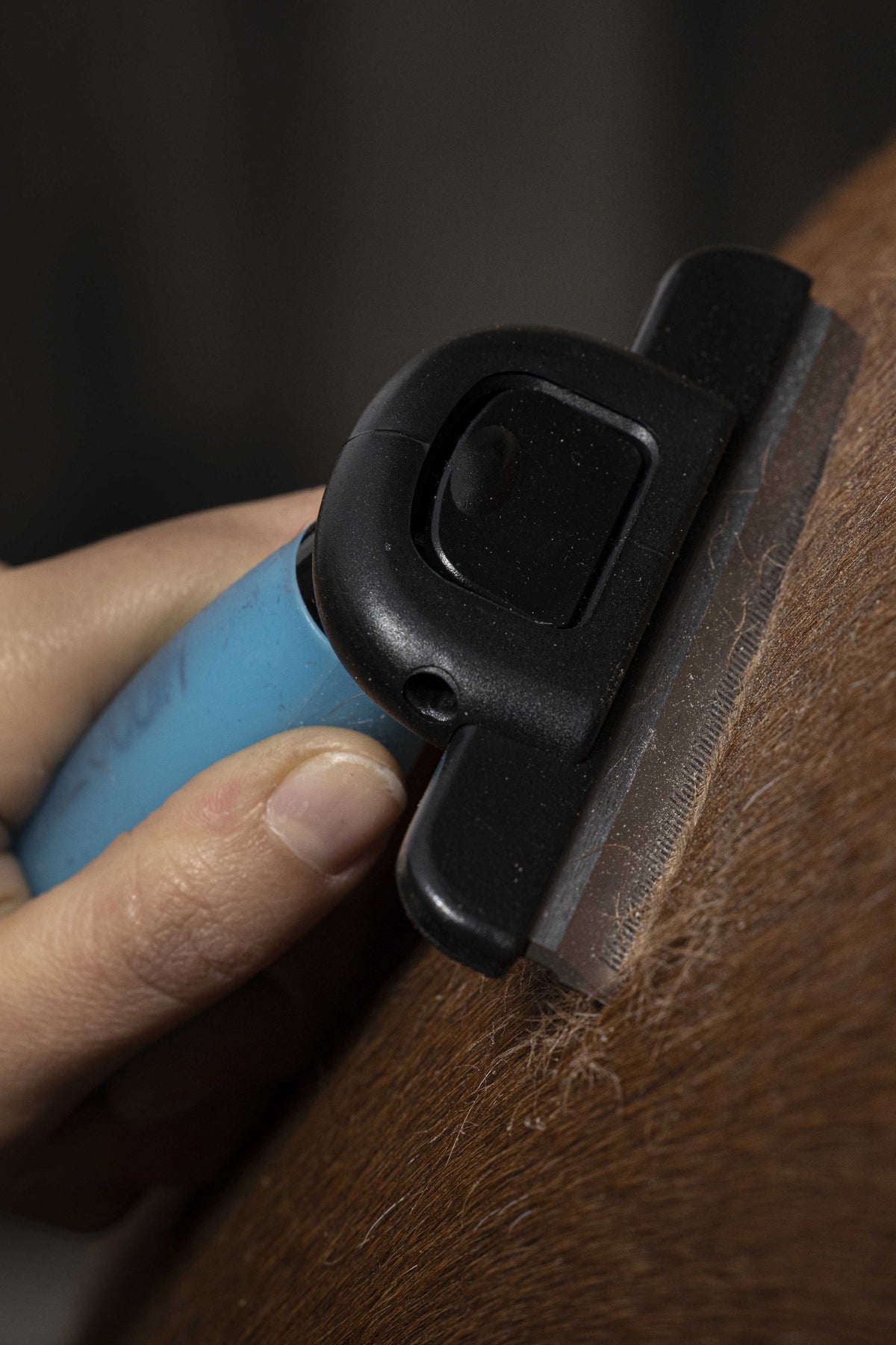 HIPPOTONIC Shedding Comb, Soft Handle Horse Grooming Tools