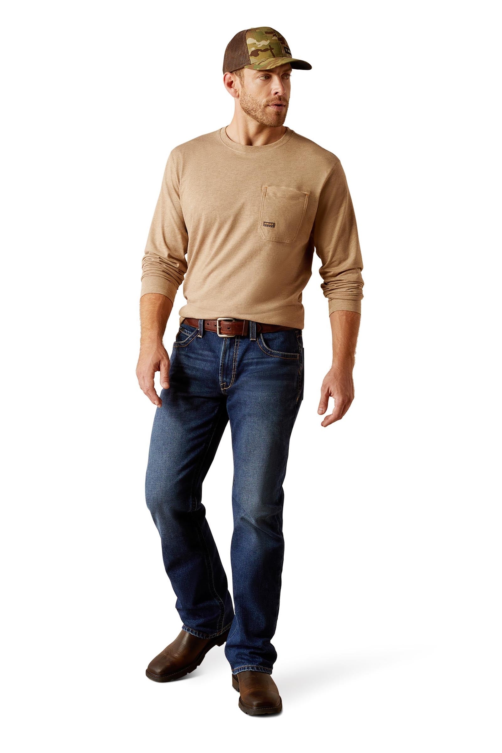 Ariat Rebar M5 Straight Acclimatize Men's Straight Jeans Mens Riding Clothing