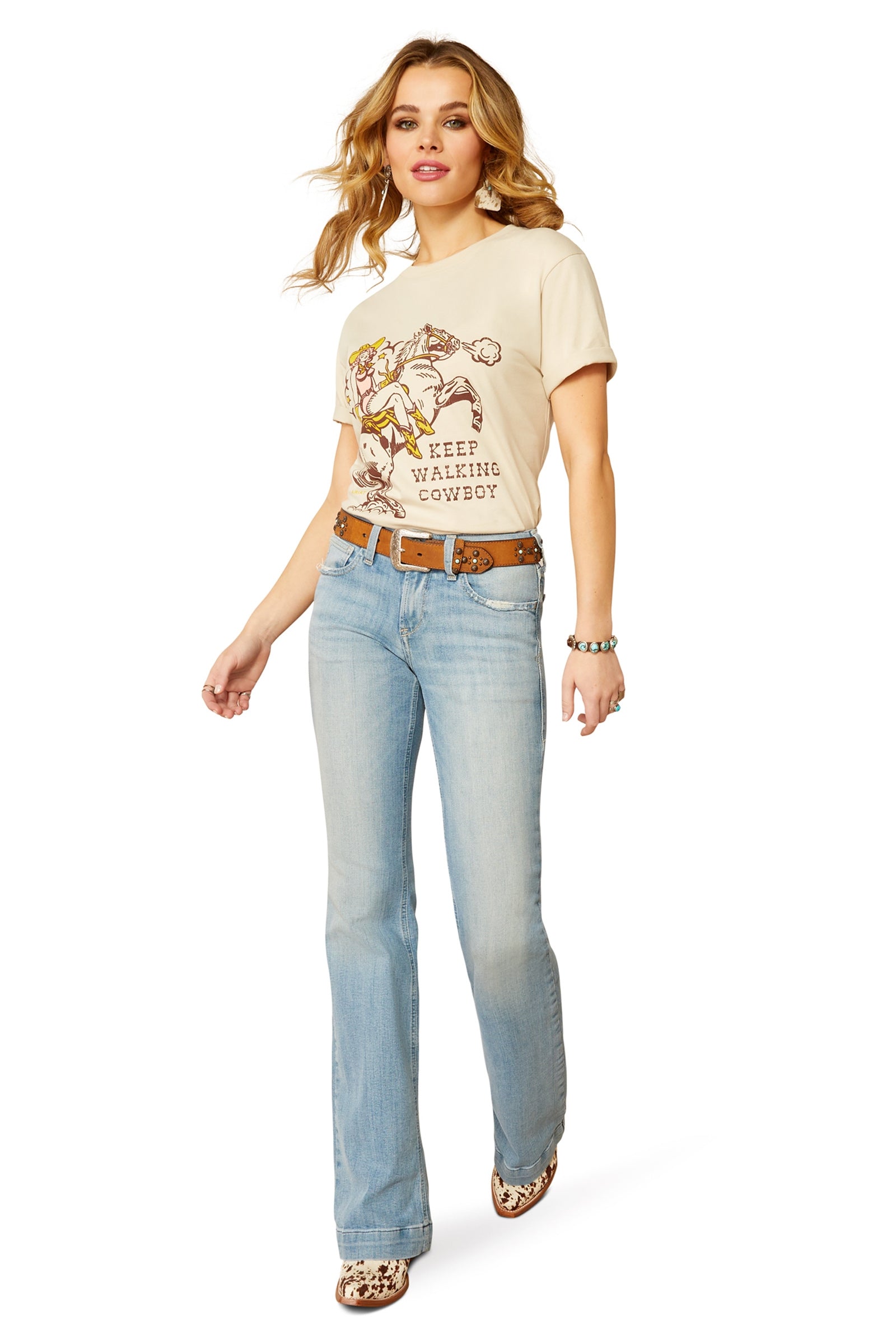 Ariat Keep Walkin' Cowboy T-Shirt Women’s Riding Clothing