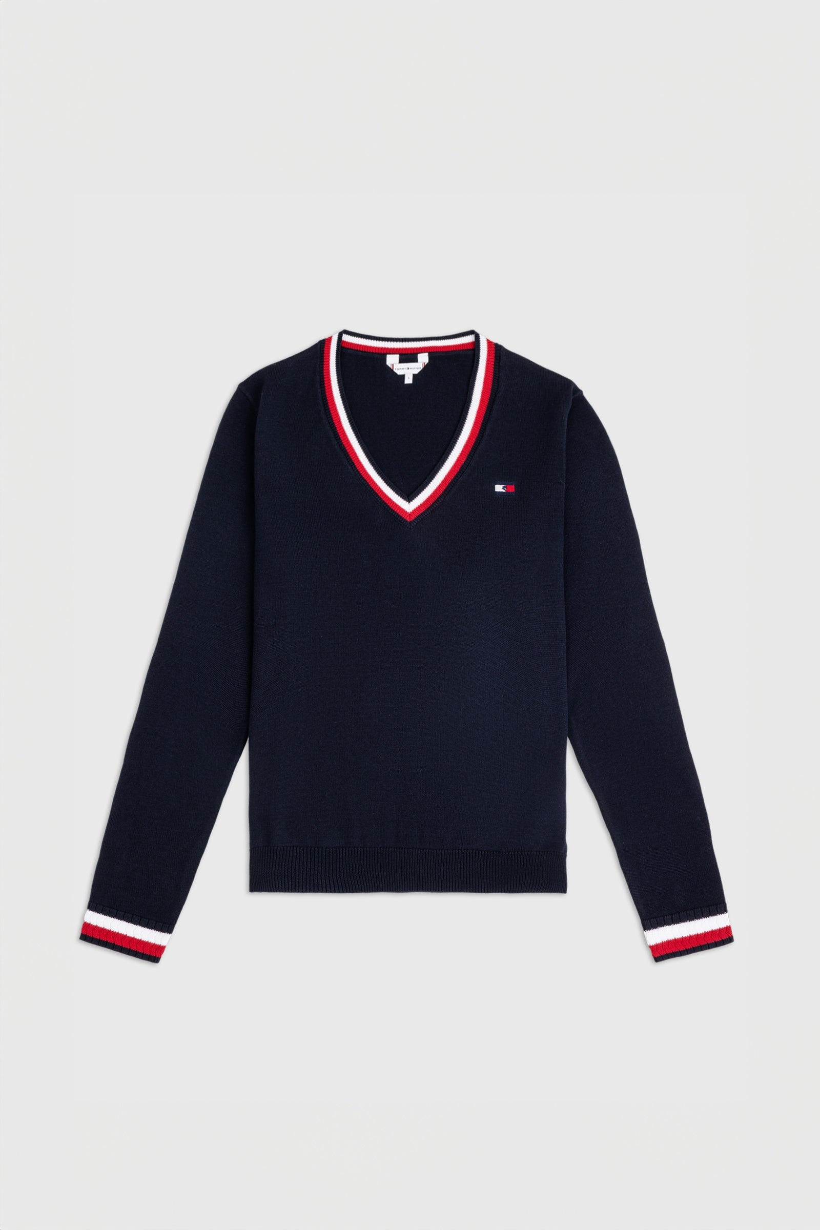 Tommy Hilfiger Equestrian Indiana Damen Pullover mit V-Ausschnitt Damen Reitbekleidung