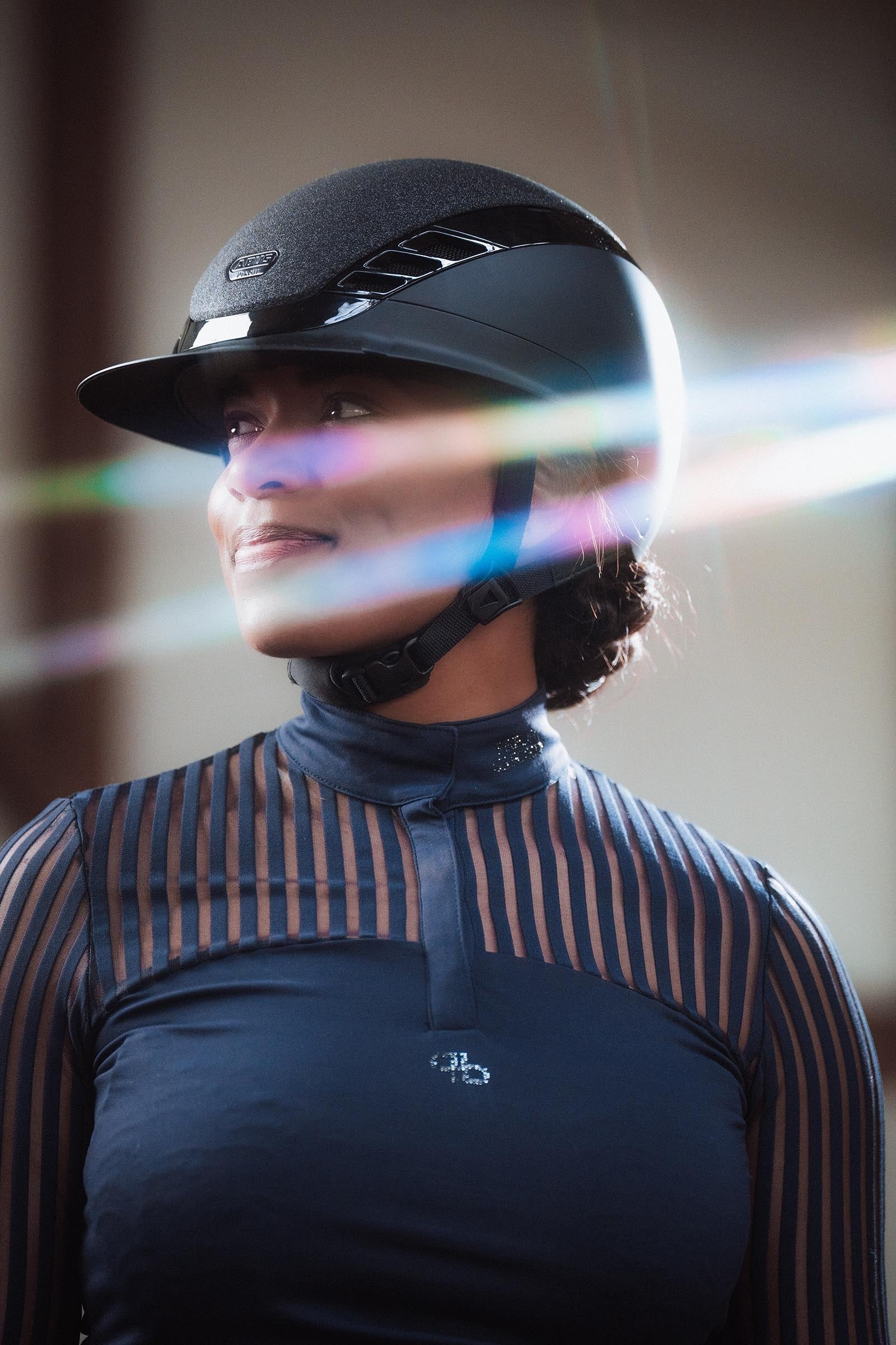 Abus Airluxe Supreme Glam Long Visor Riding Helmet Safety Equipment