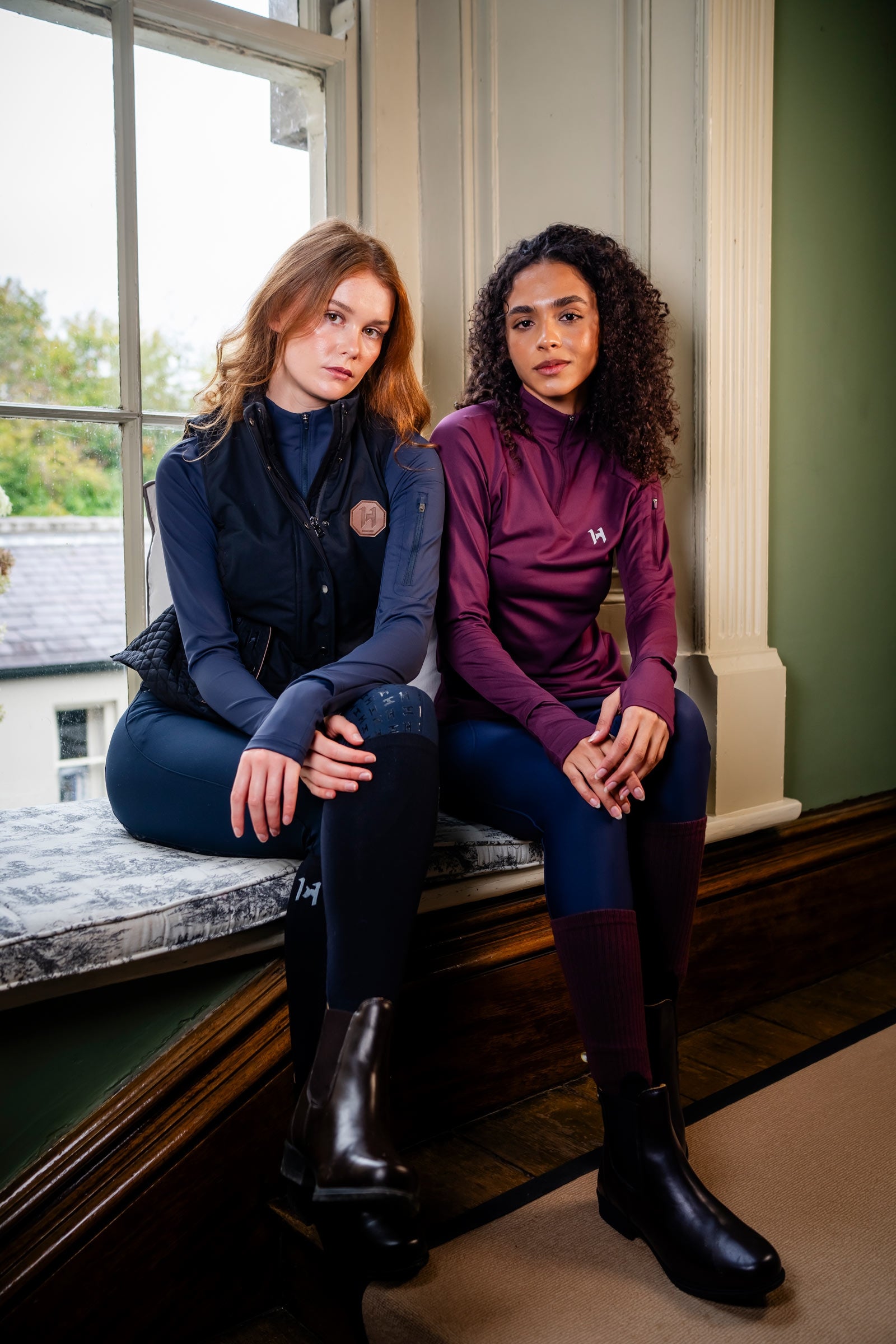 Horseware Strive Winter Damen 1/4 Zip Oberteil Damen Reitbekleidung