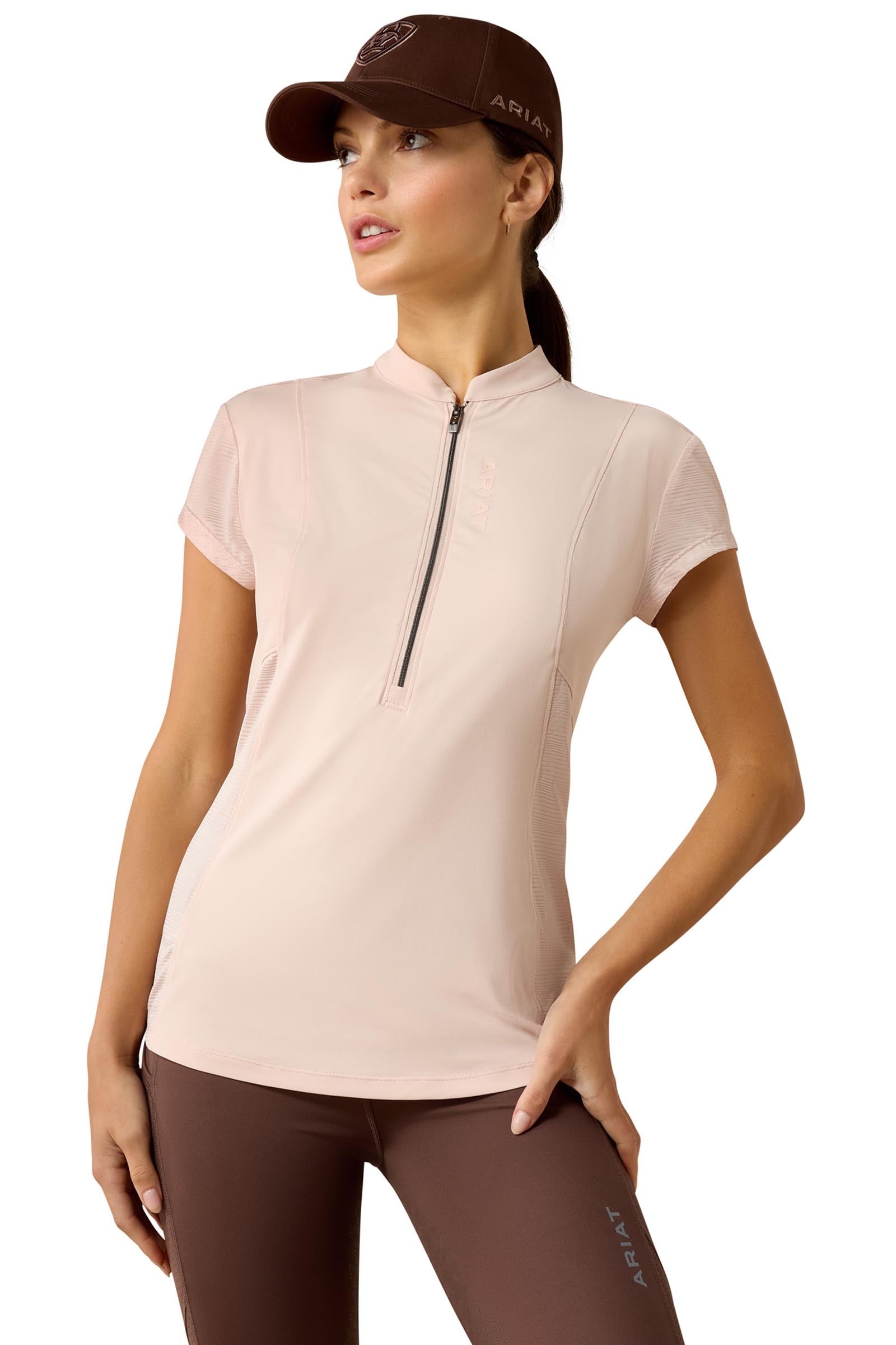 Ariat Breathe Damen Baselayer mit 1/2 Reißverschluss Damen Reitbekleidung