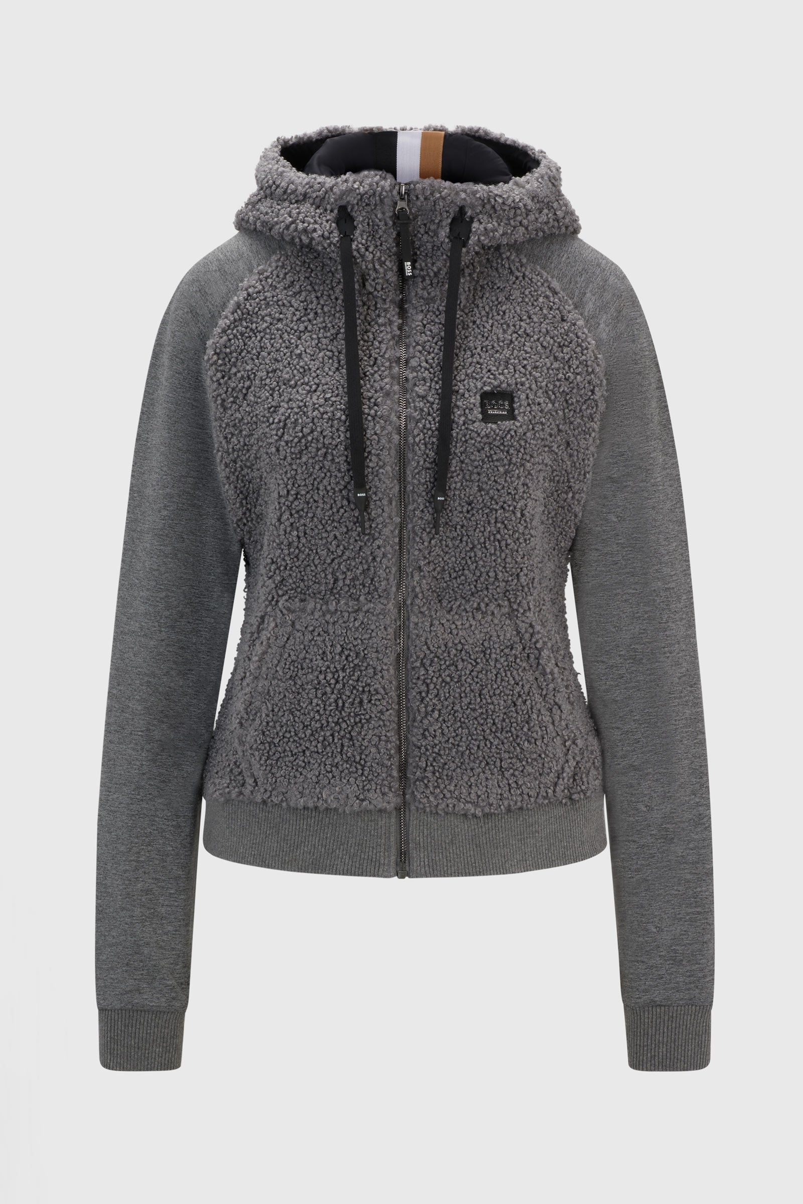 Boss Riva Teddy Hybrid Zip Hoodie Damen Reitbekleidung