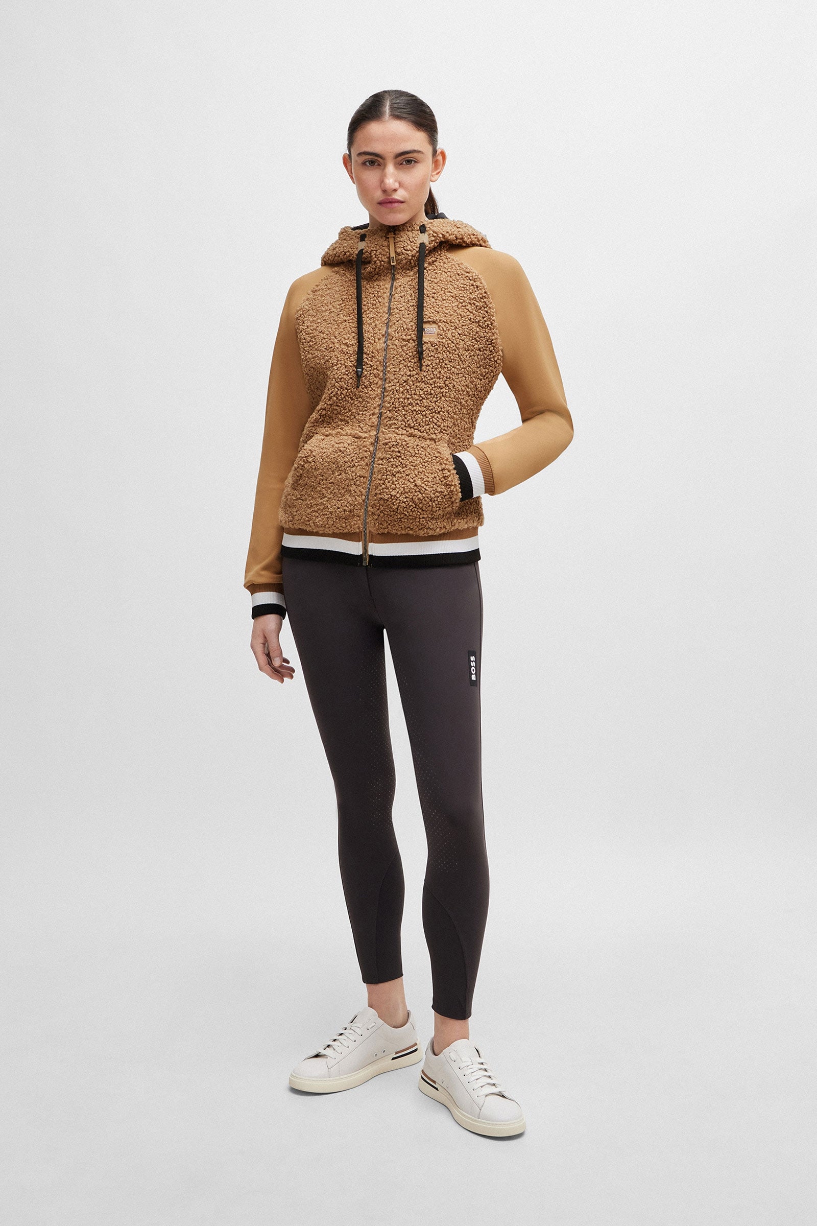 BOSS Equestrian Boss Riva Teddy Hybrid Zip Hoodie Women’s Riding Clothing
