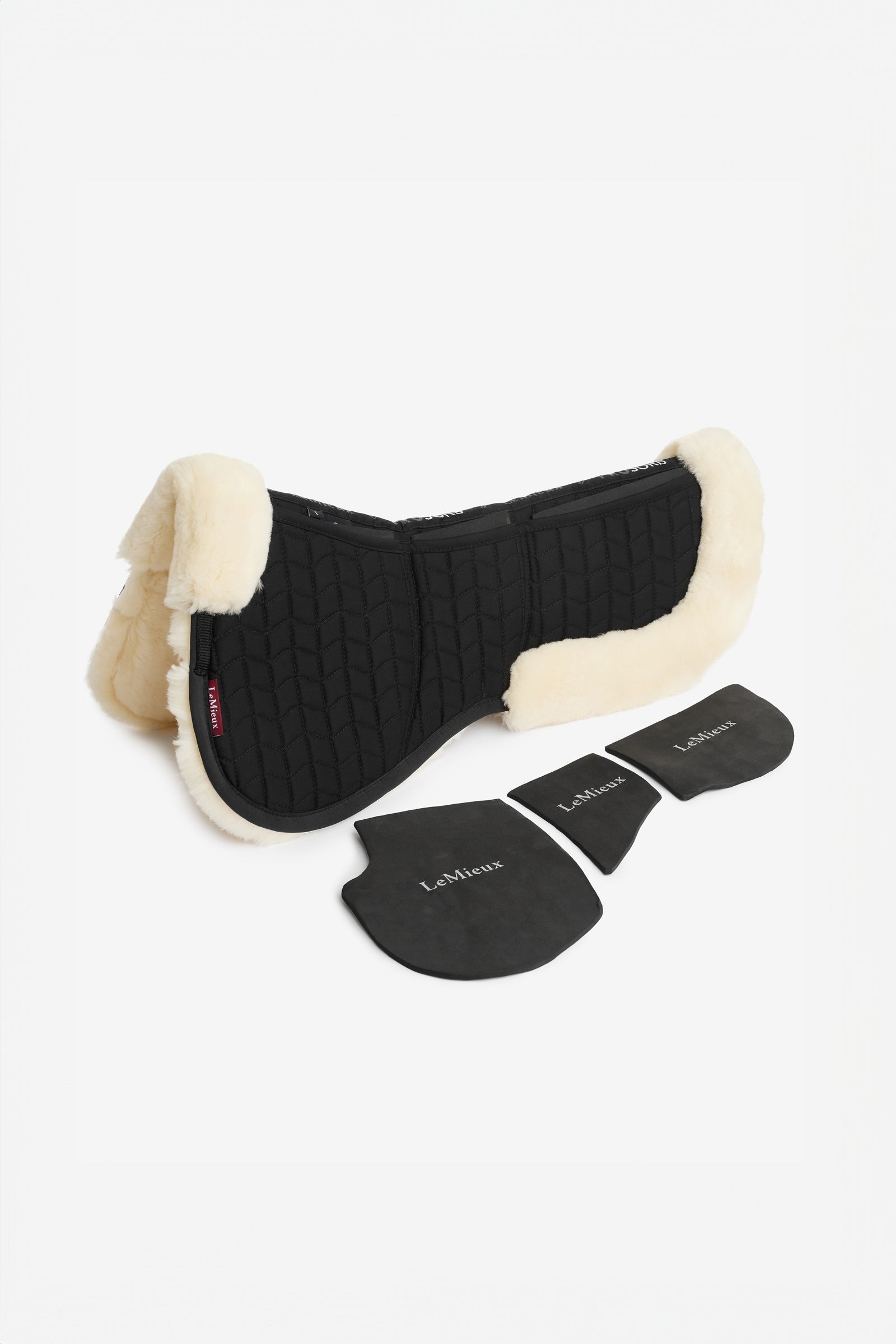 LeMieux Merino+ ProSorb 3 Pocket Half Pad Saddle Pads