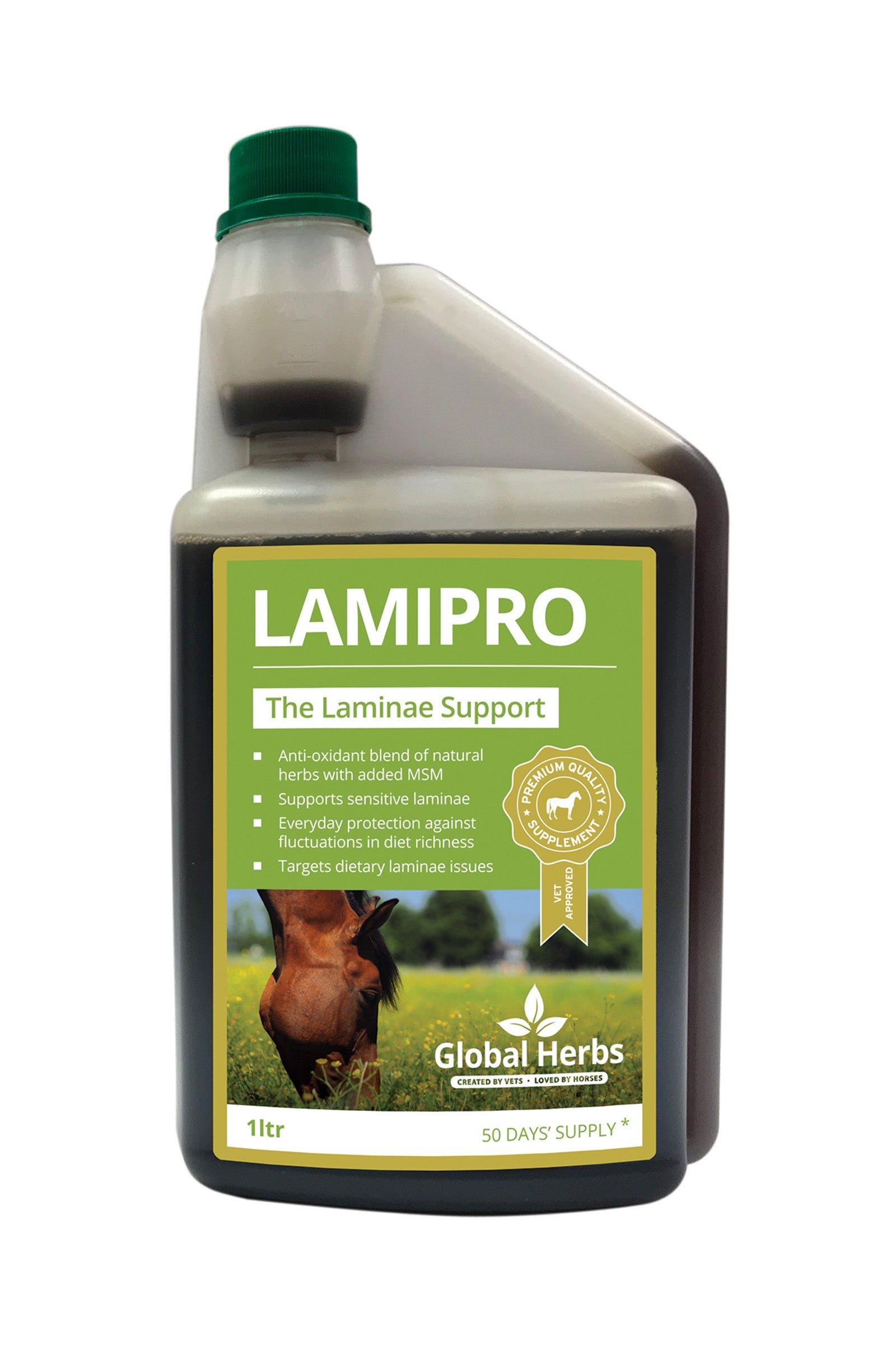 Global Herbs LamiPro Supplement 1L Horse Feed & Nutrition