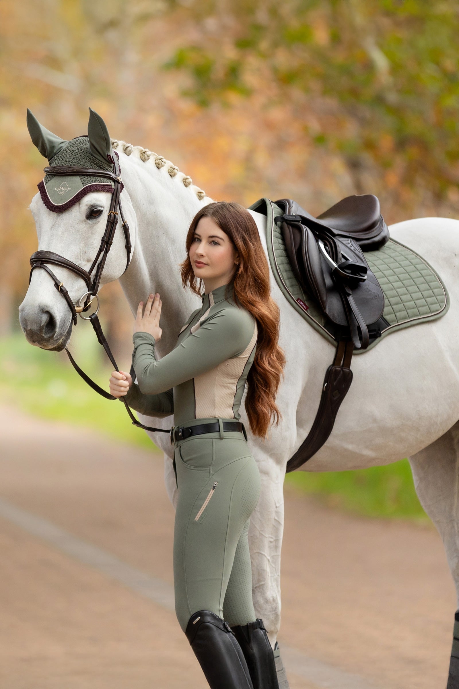 LeMieux Suede Square Close Contact Saddle Pad Saddle Pads