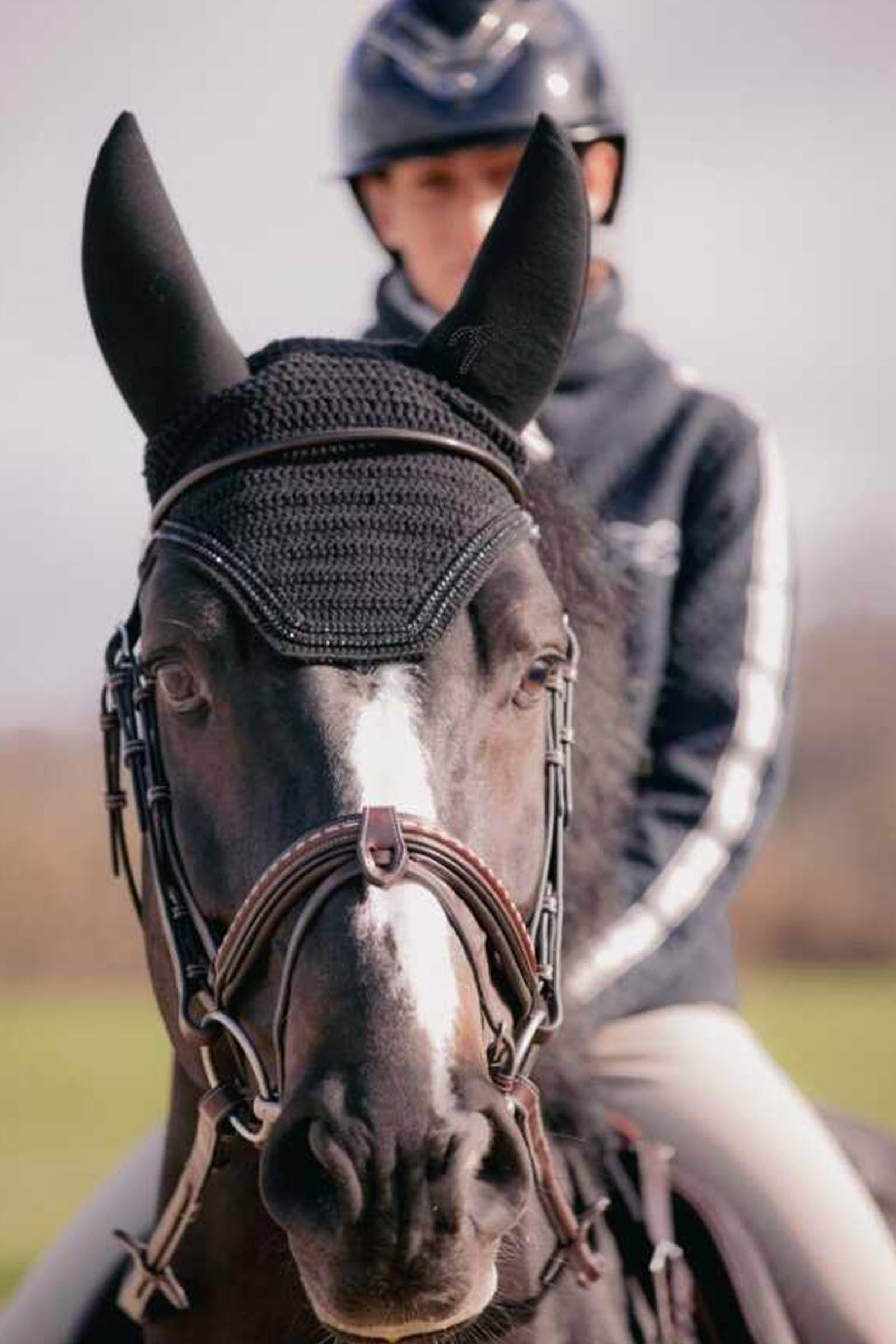 PENELOPE Soundless Fly Mask With Strass Antifly Protection for Horses