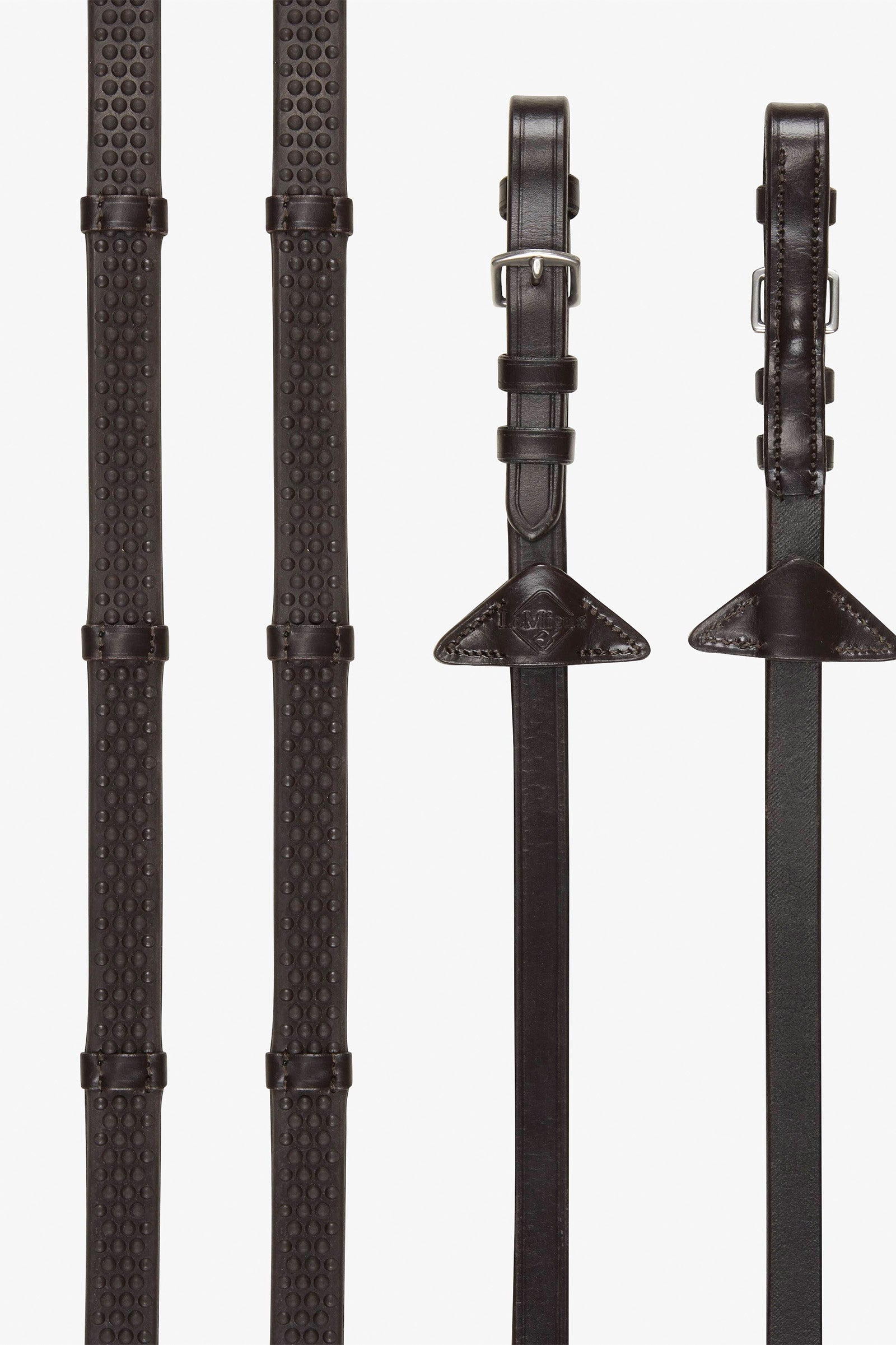 LeMieux weiche Gummizügel mit Stegen Trensenzäume & Zügel