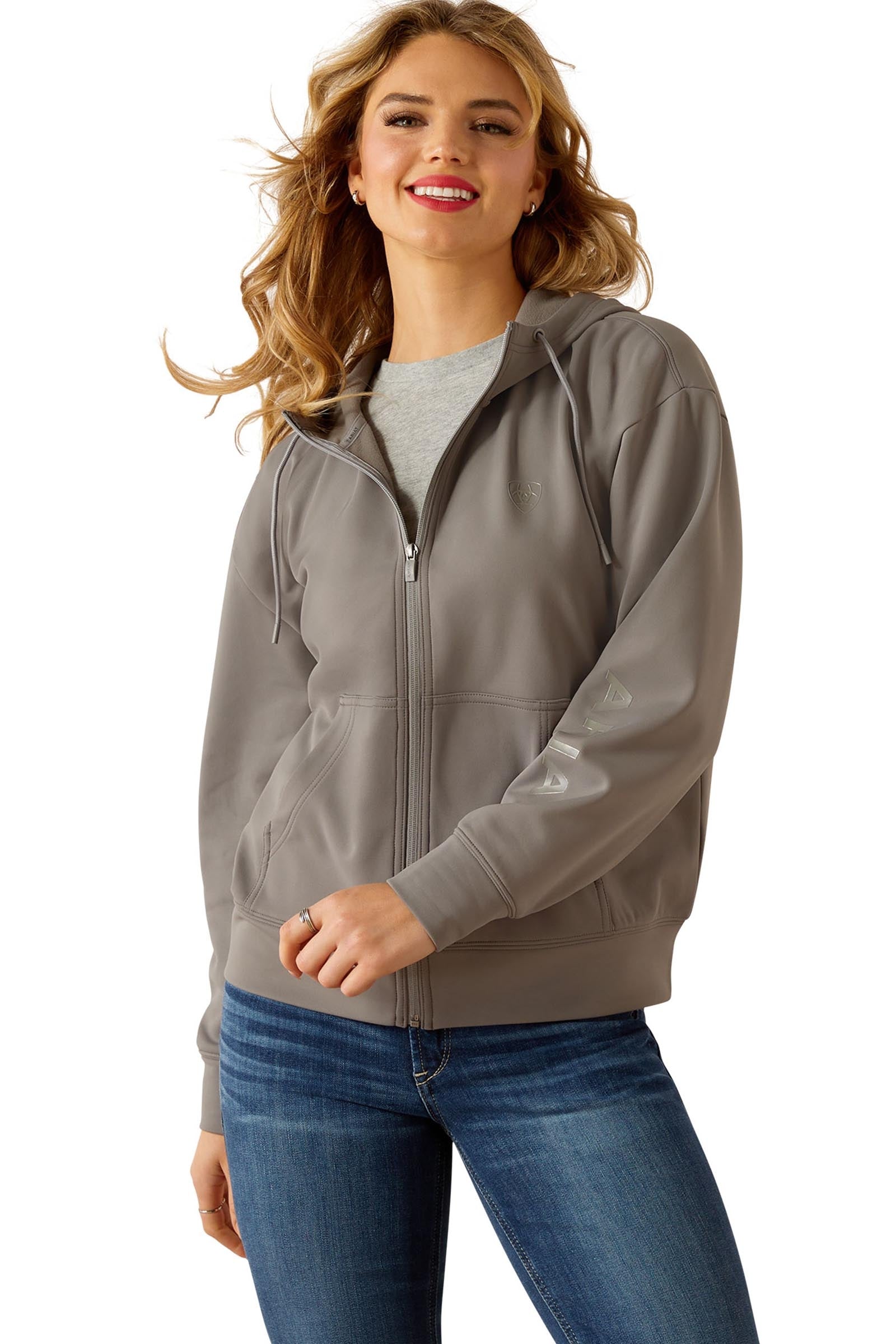 Ariat Breeze Damen Hoodie mit durchgehendem Reißverschluss Damen Reitbekleidung
