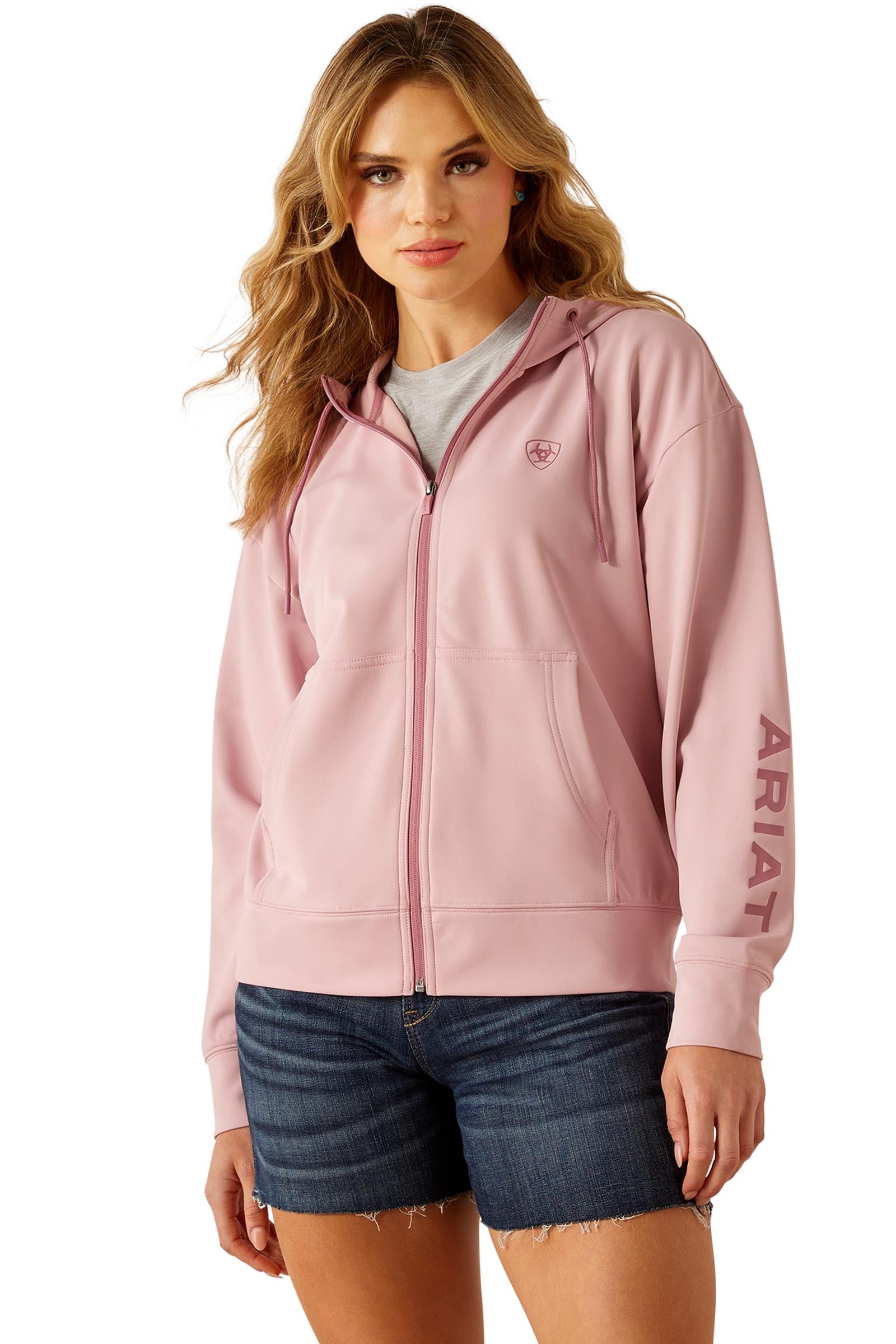 Ariat Breeze Damen Hoodie mit durchgehendem Reißverschluss Damen Reitbekleidung