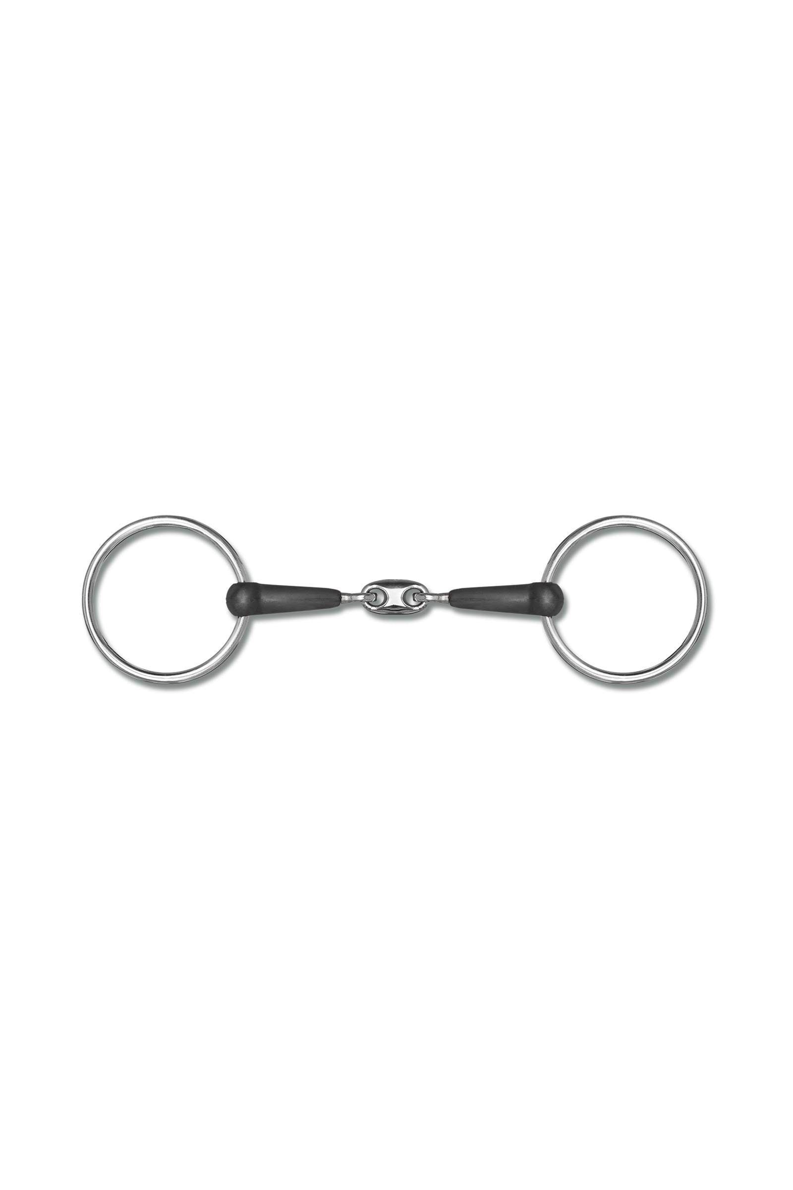 Waldhausen Gummi-Olivenkopftrense, doppelt gebr., 15 mm Gebisse
