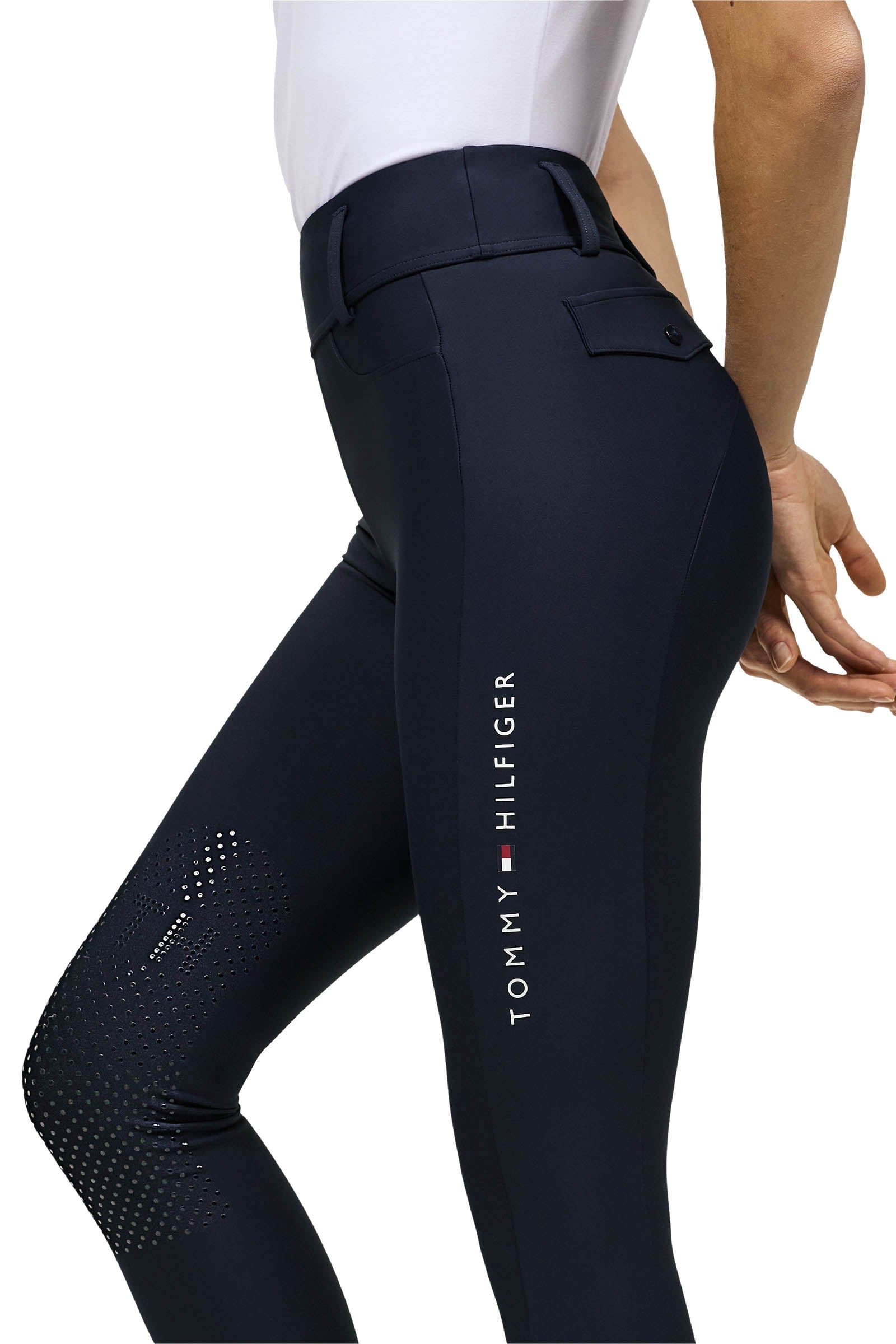 Tommy Hilfiger Equestrian Highland Hybrid Knee Grip Breeches Womens Breeches