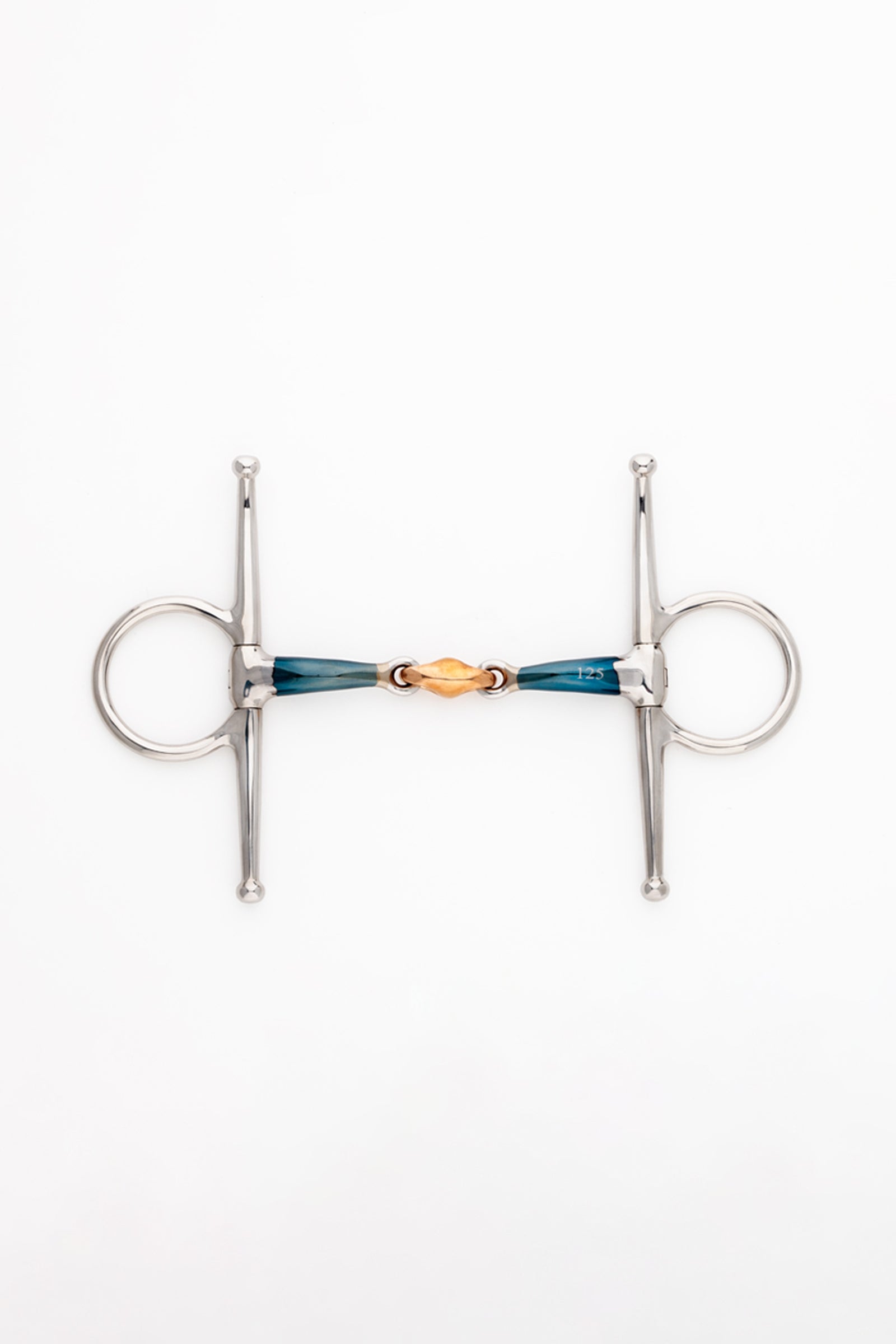 Kavalkade ergonomische Schenkeltrense, doppelt gebrochen, Lock Up, 14 mm Gebisse