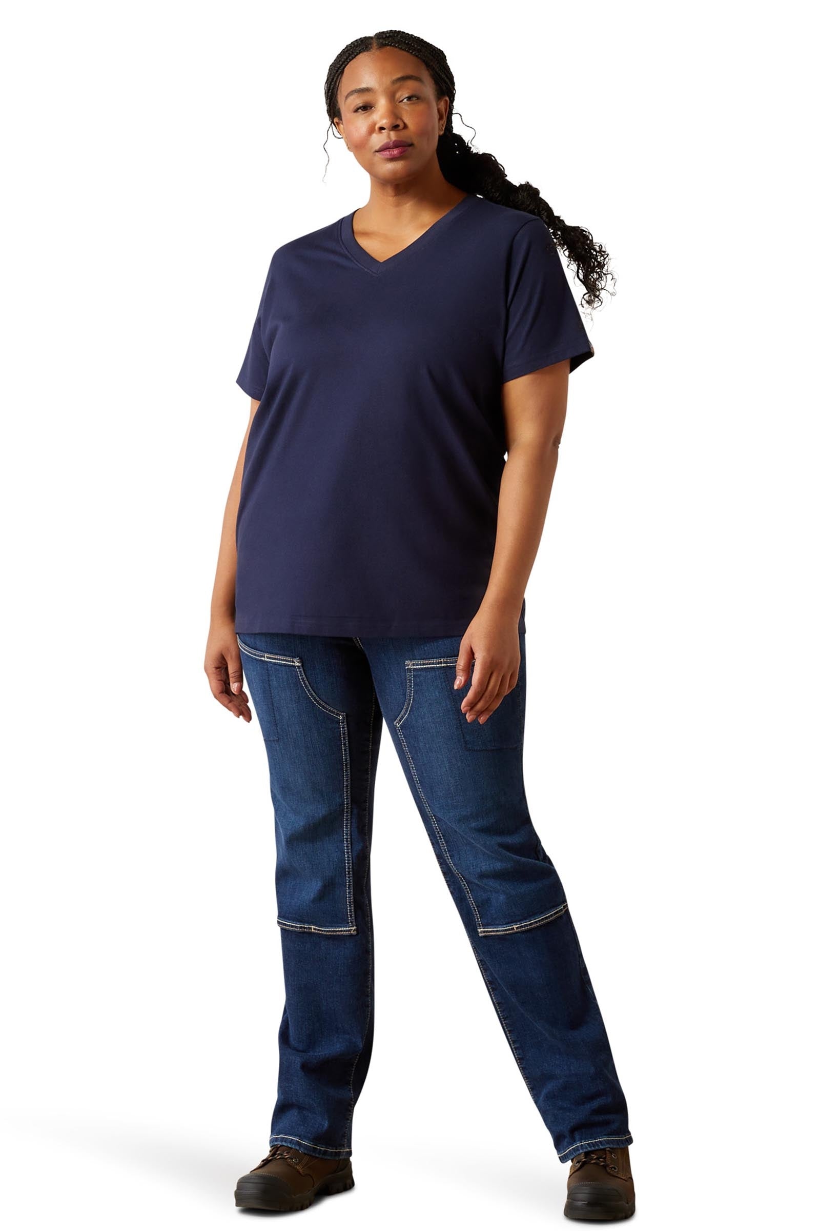 Ariat Women's Rebar Cotton Strong Standard V-Neck T-Shirt Women’s Riding Clothing