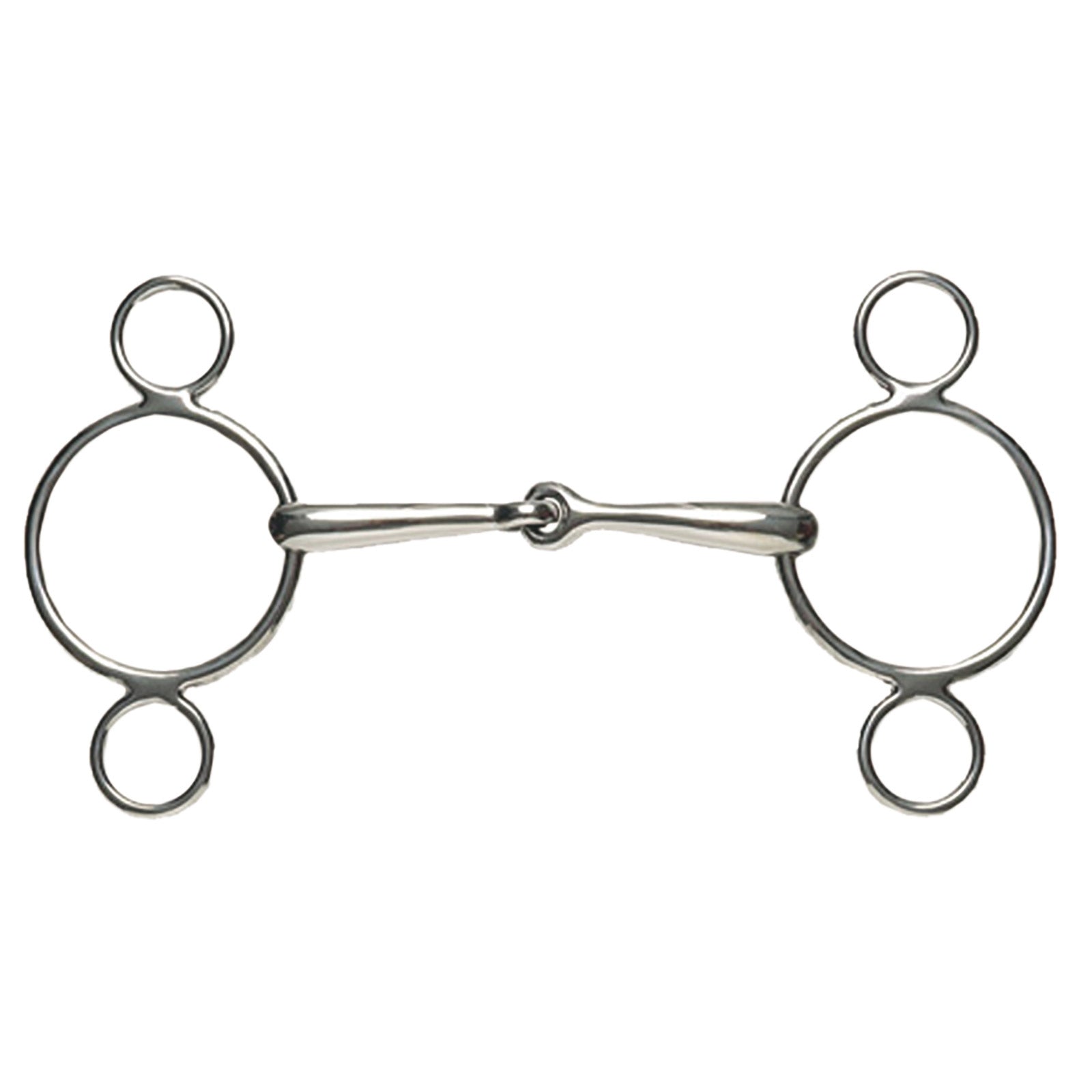 Korsteel Edelstahl gebrochenes 2-Ring Dutch Gag Bit Gebisse