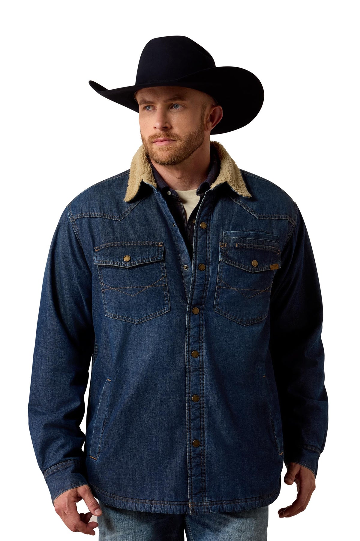 Ariat Men's Sherpa-Lined Shirt Jacket Mens Riding Clothing