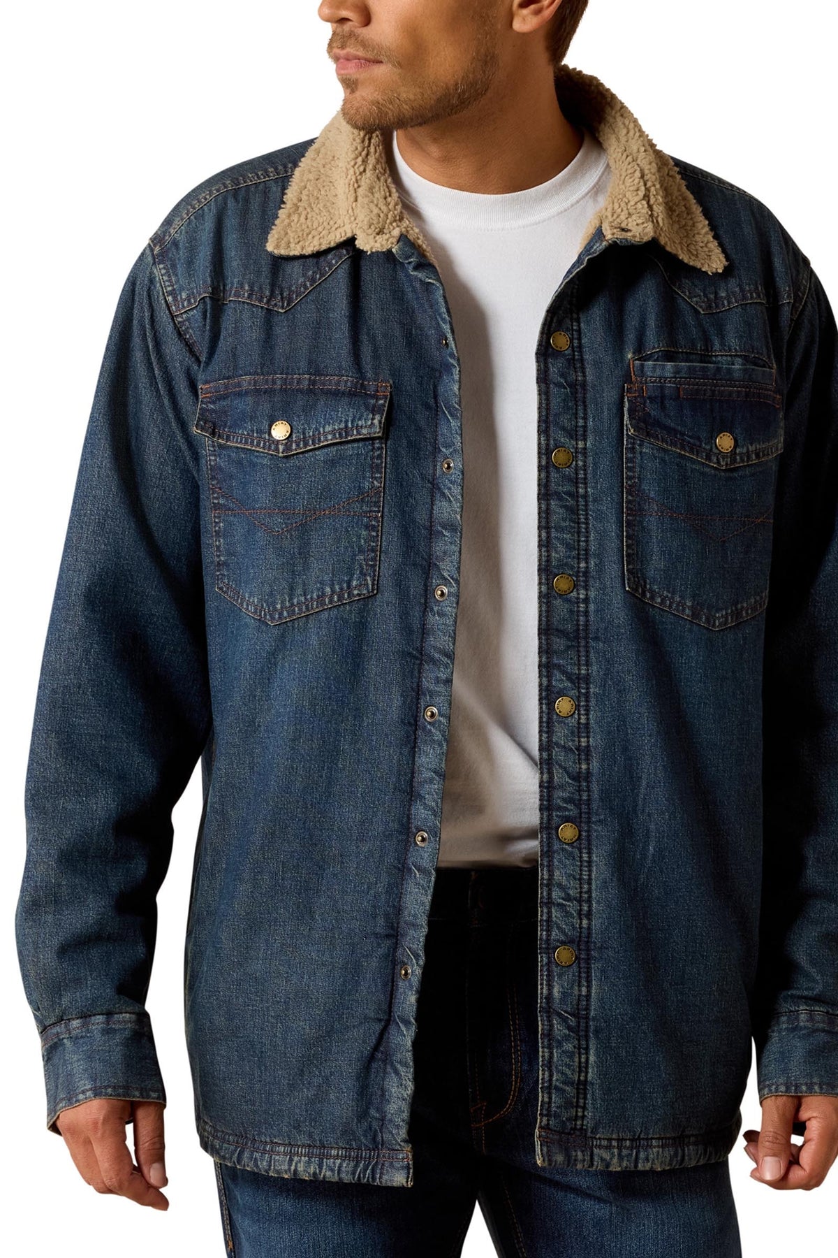 Ariat Men's Sherpa-Lined Shirt Jacket Mens Riding Clothing